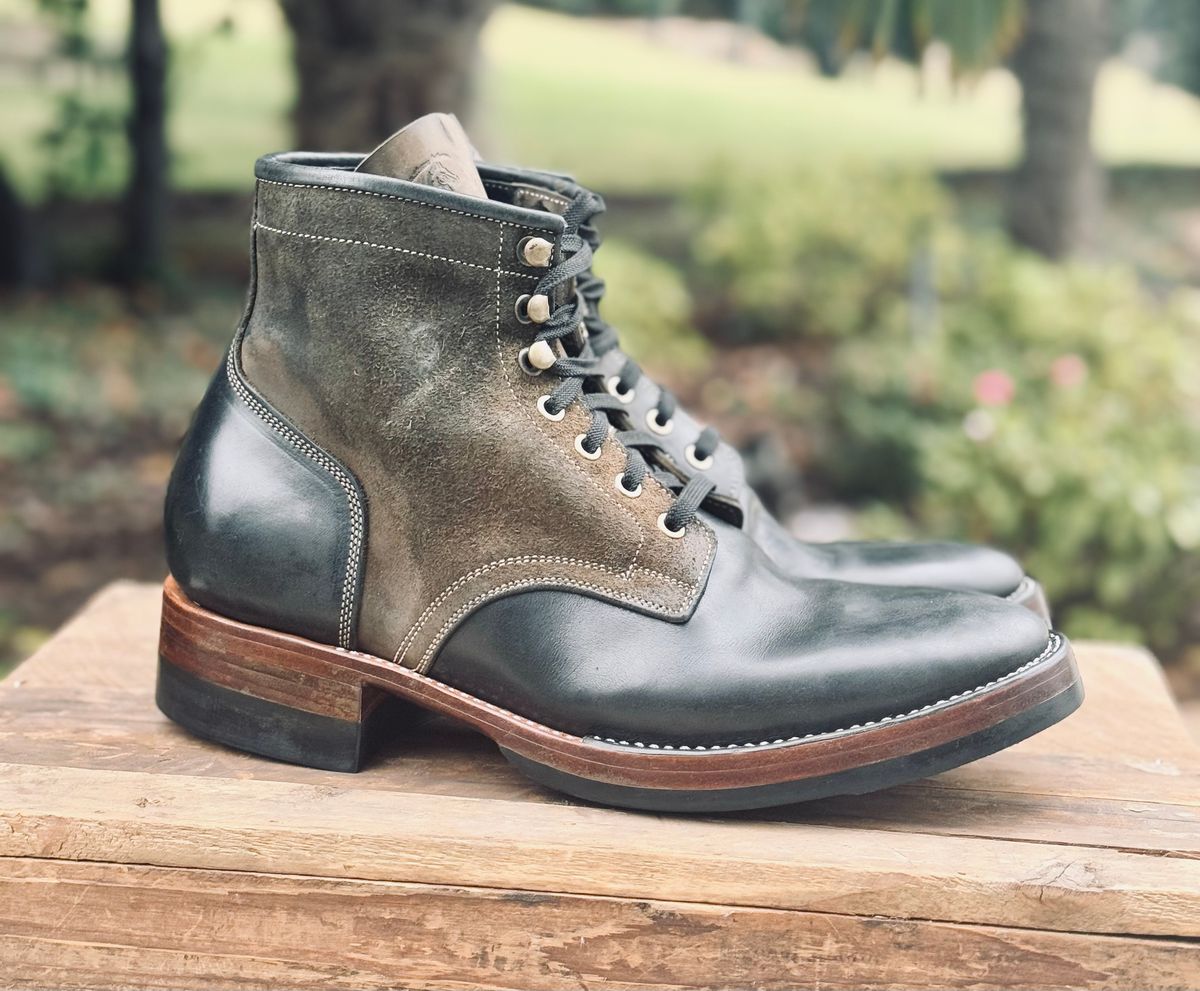 Photo by bconner2112 on December 1, 2025 of the Prof Barnets Nelson Boots in Conceria Il Ponte Horse Butt.