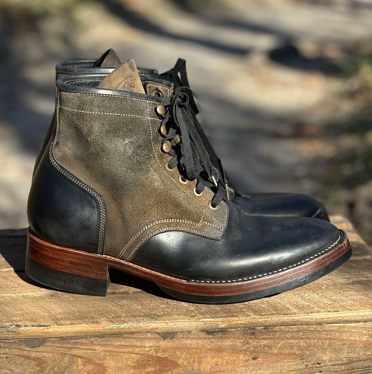 Photo by bconner2112 on January 2, 2026 of the Prof Barnets Nelson Boots in Conceria Il Ponte Horse Butt.