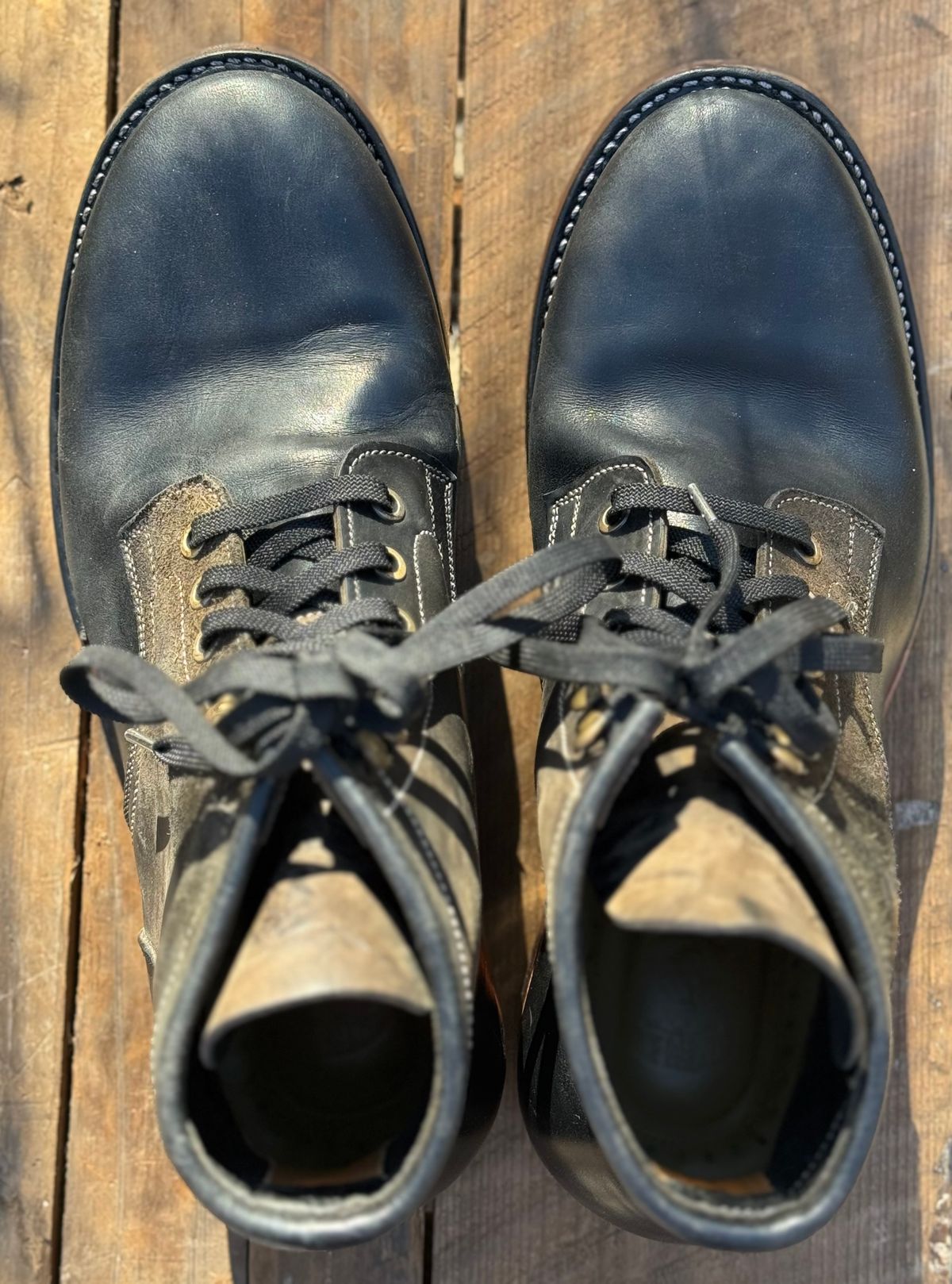 Photo by bconner2112 on January 2, 2026 of the Prof Barnets Nelson Boots in Conceria Il Ponte Horse Butt.