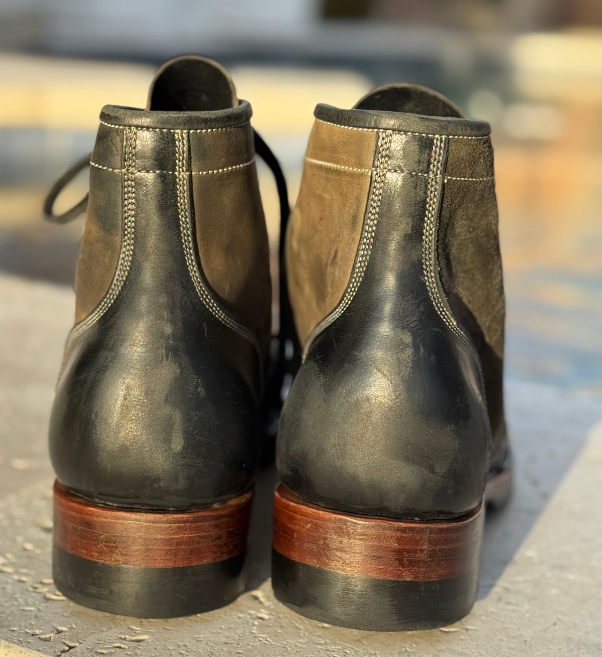 Photo by bconner2112 on February 2, 2026 of the Prof Barnets Nelson Boots in Conceria Il Ponte Horse Butt.