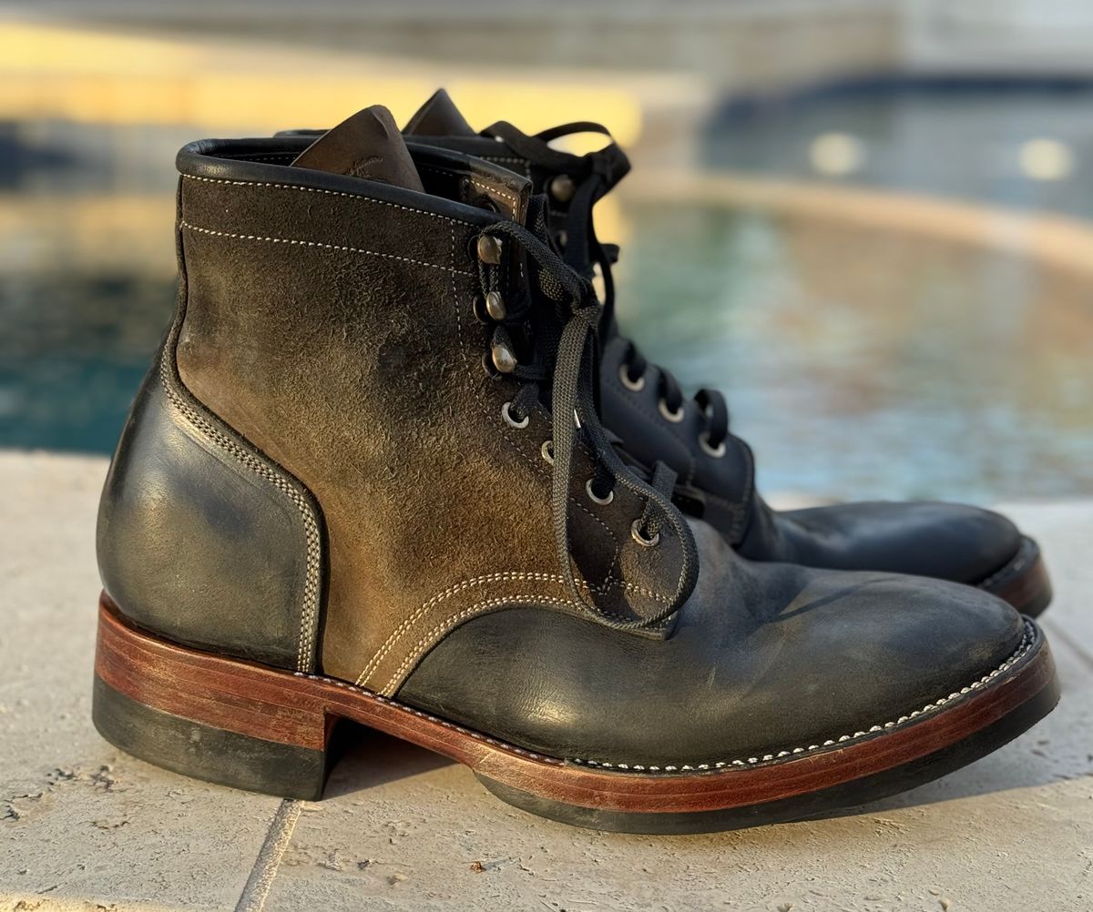 Photo by bconner2112 on February 2, 2026 of the Prof Barnets Nelson Boots in Conceria Il Ponte Horse Butt.