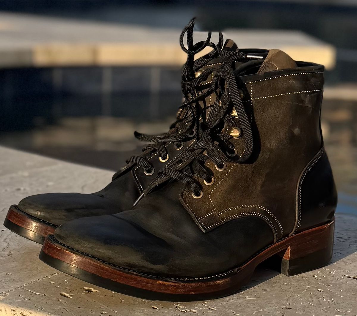 Photo by bconner2112 on March 5, 2026 of the Prof Barnets Nelson Boots in Conceria Il Ponte Horse Butt.