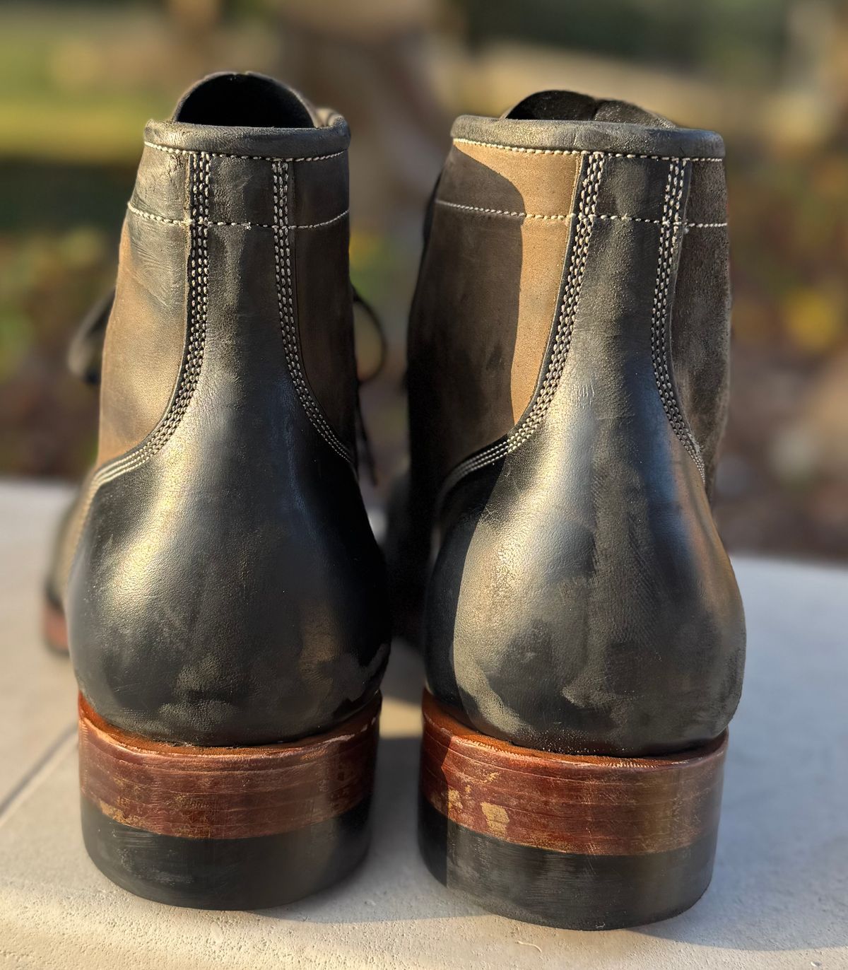 Photo by bconner2112 on March 5, 2026 of the Prof Barnets Nelson Boots in Conceria Il Ponte Horse Butt.