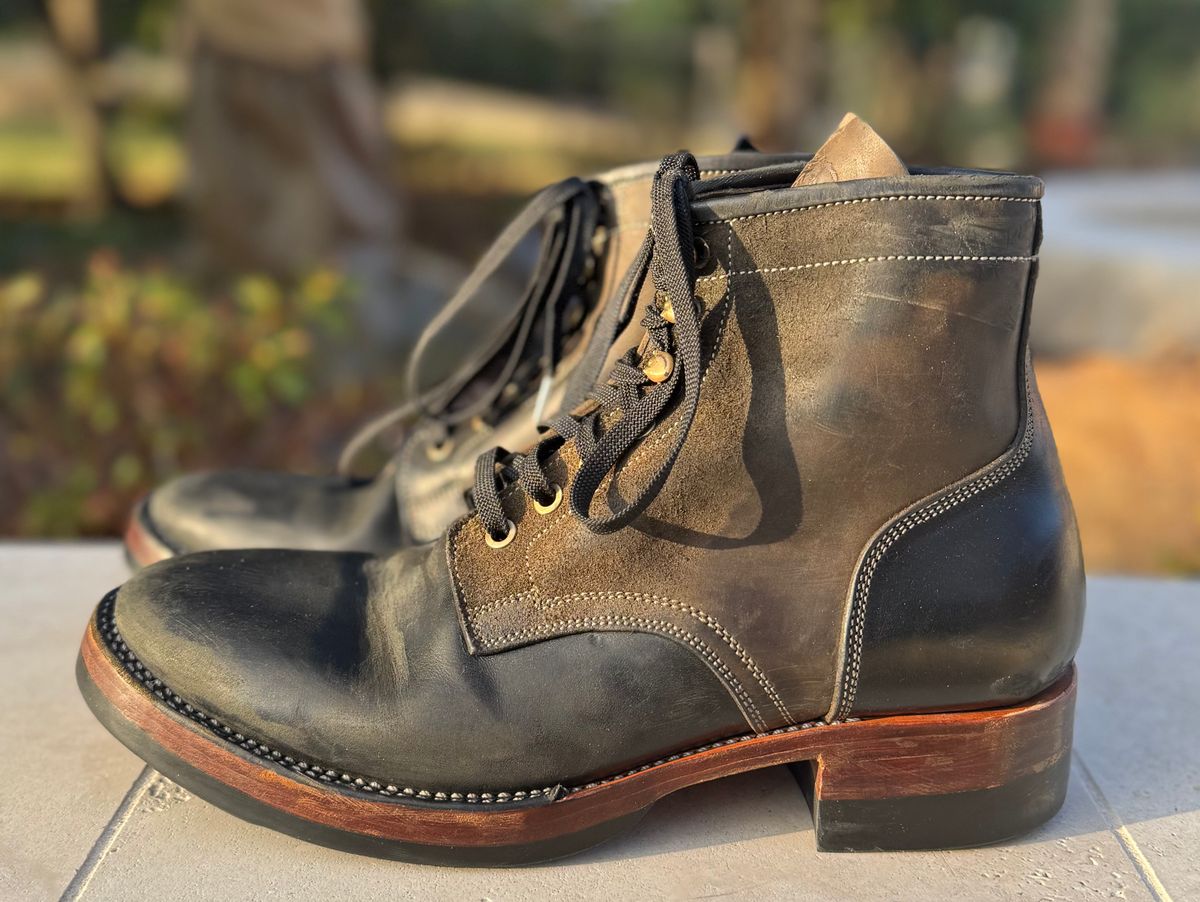 Photo by bconner2112 on March 5, 2026 of the Prof Barnets Nelson Boots in Conceria Il Ponte Horse Butt.