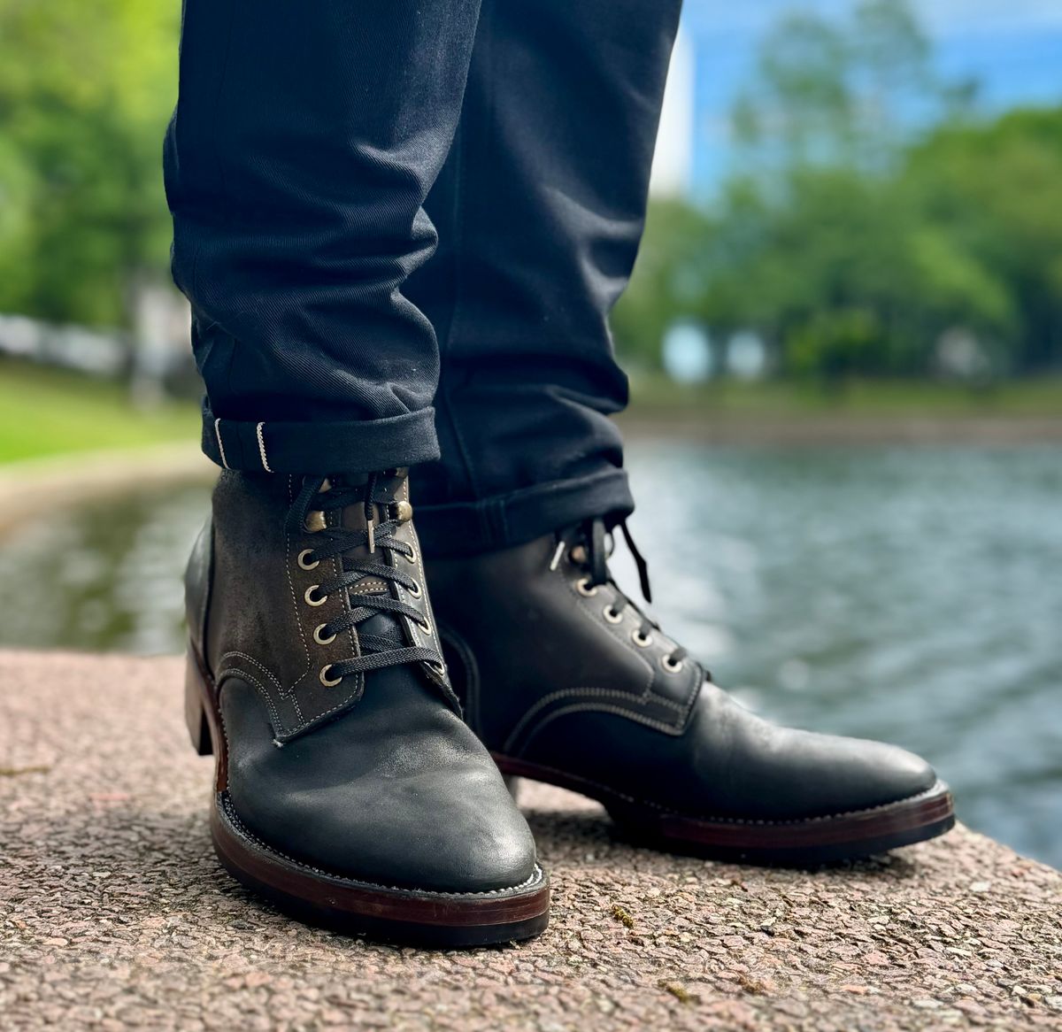 Photo by bconner2112 on April 2, 2026 of the Prof Barnets Nelson Boots in Conceria Il Ponte Horse Butt.