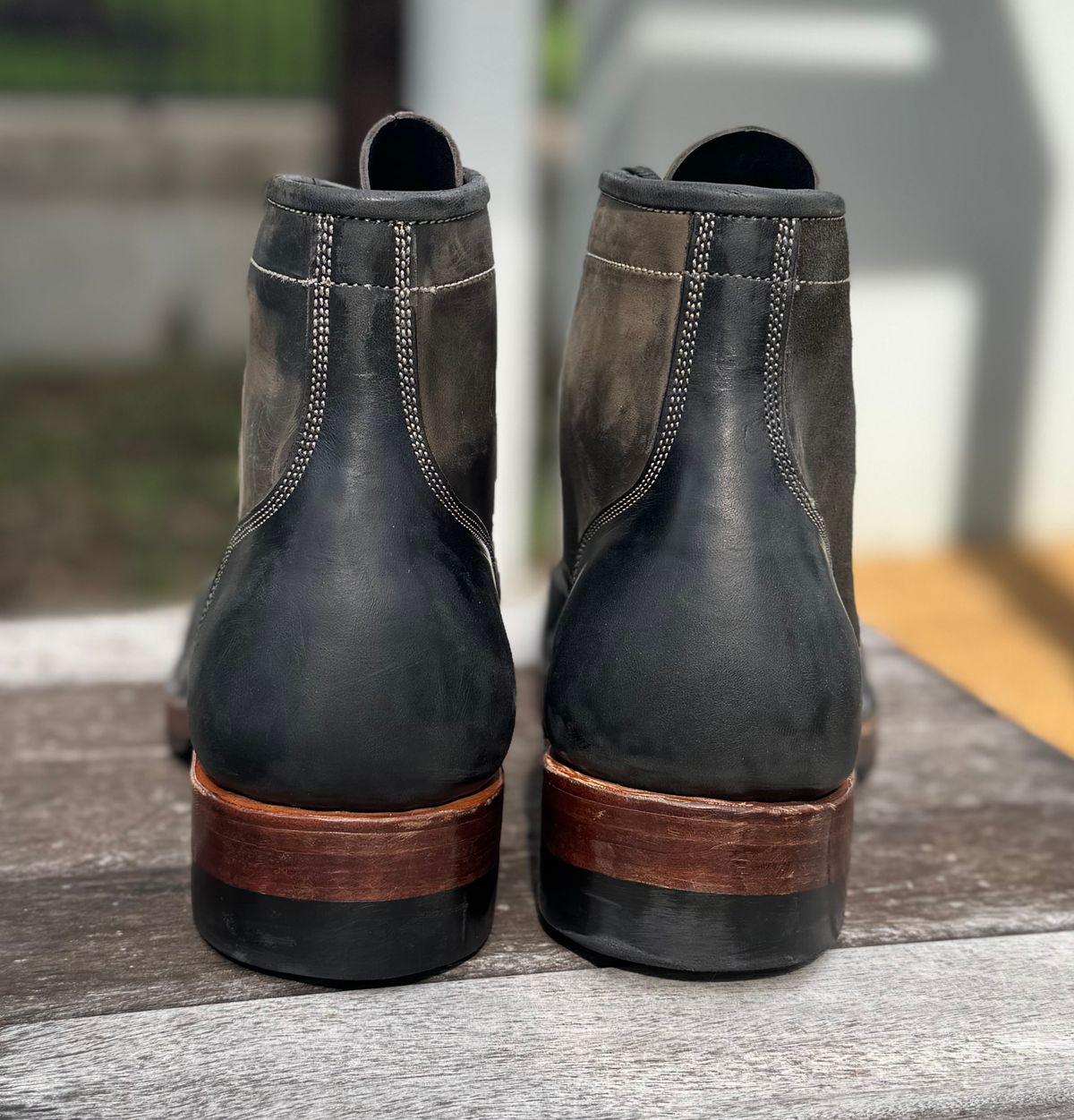 Photo by bconner2112 on April 2, 2026 of the Prof Barnets Nelson Boots in Conceria Il Ponte Horse Butt.