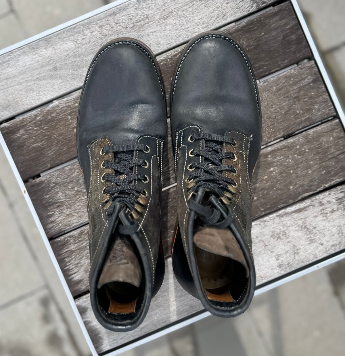 Photo by bconner2112 on April 2, 2026 of the Prof Barnets Nelson Boots in Conceria Il Ponte Horse Butt.