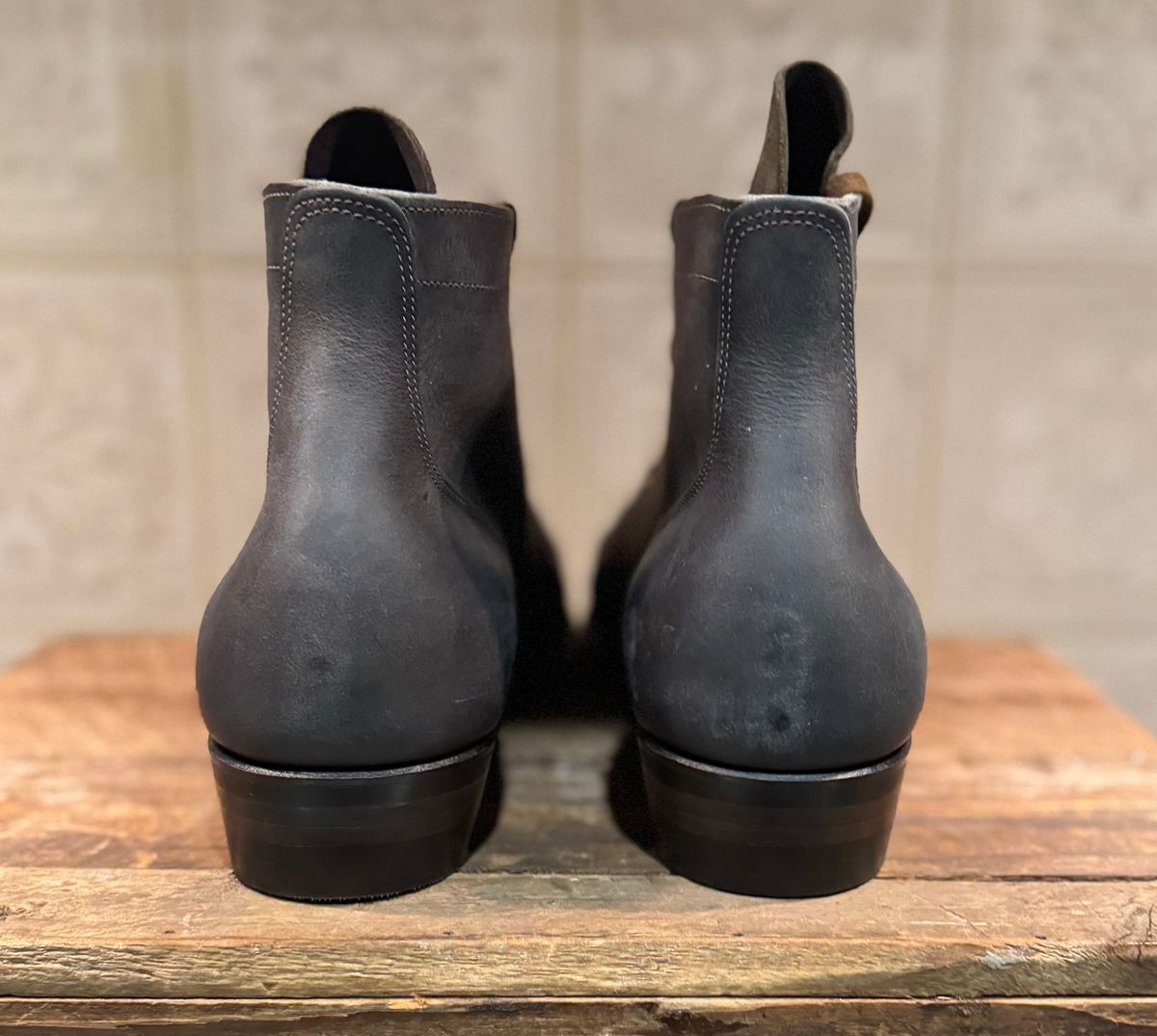 Photo by bconner2112 on May 23, 2026 of the NF Bootmaker Milton Boot in Horween Mystery Grey.