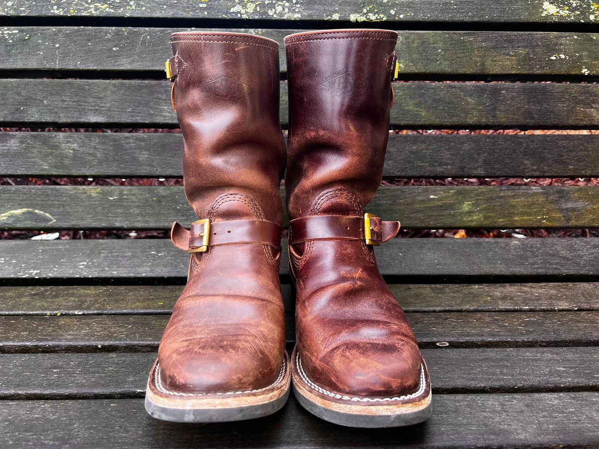 Photo by DrJohnCrunch on March 5, 2026 of the Wesco Boss Engineer Boot in Maryam Muschio Horsebutt.