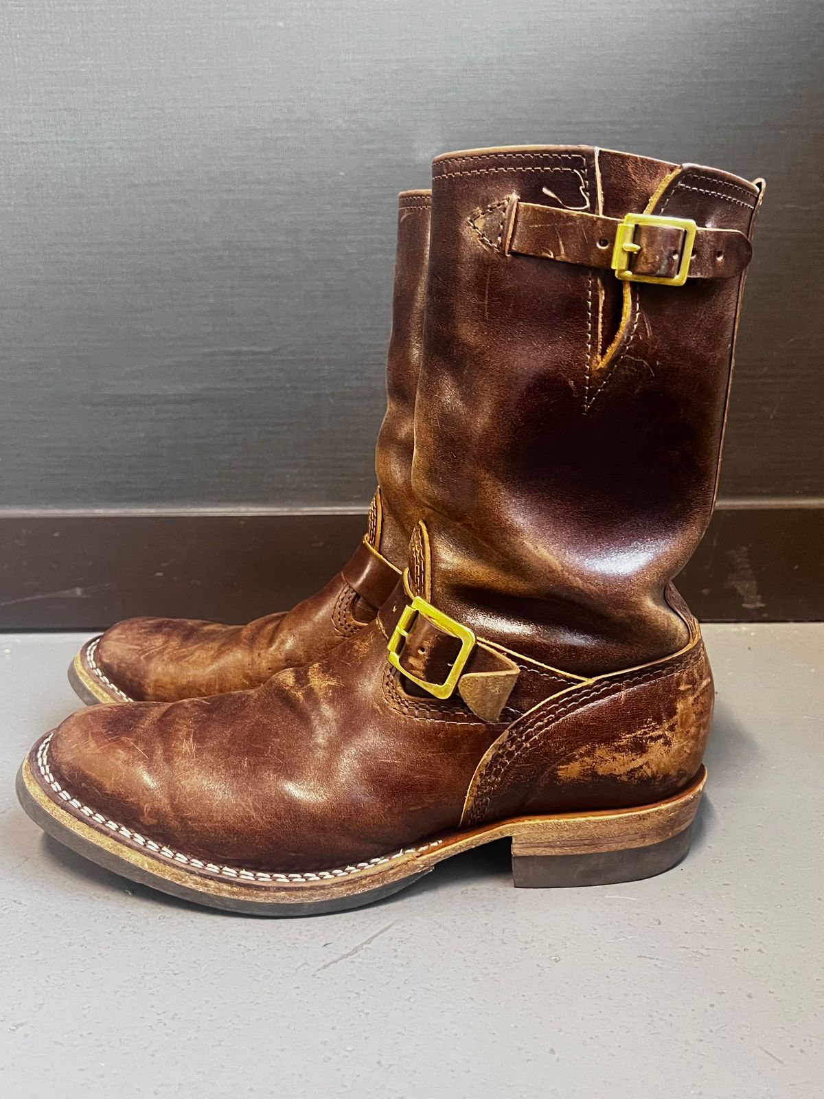 Photo by DrJohnCrunch on April 1, 2026 of the Wesco Boss Engineer Boot in Maryam Muschio Horsebutt.