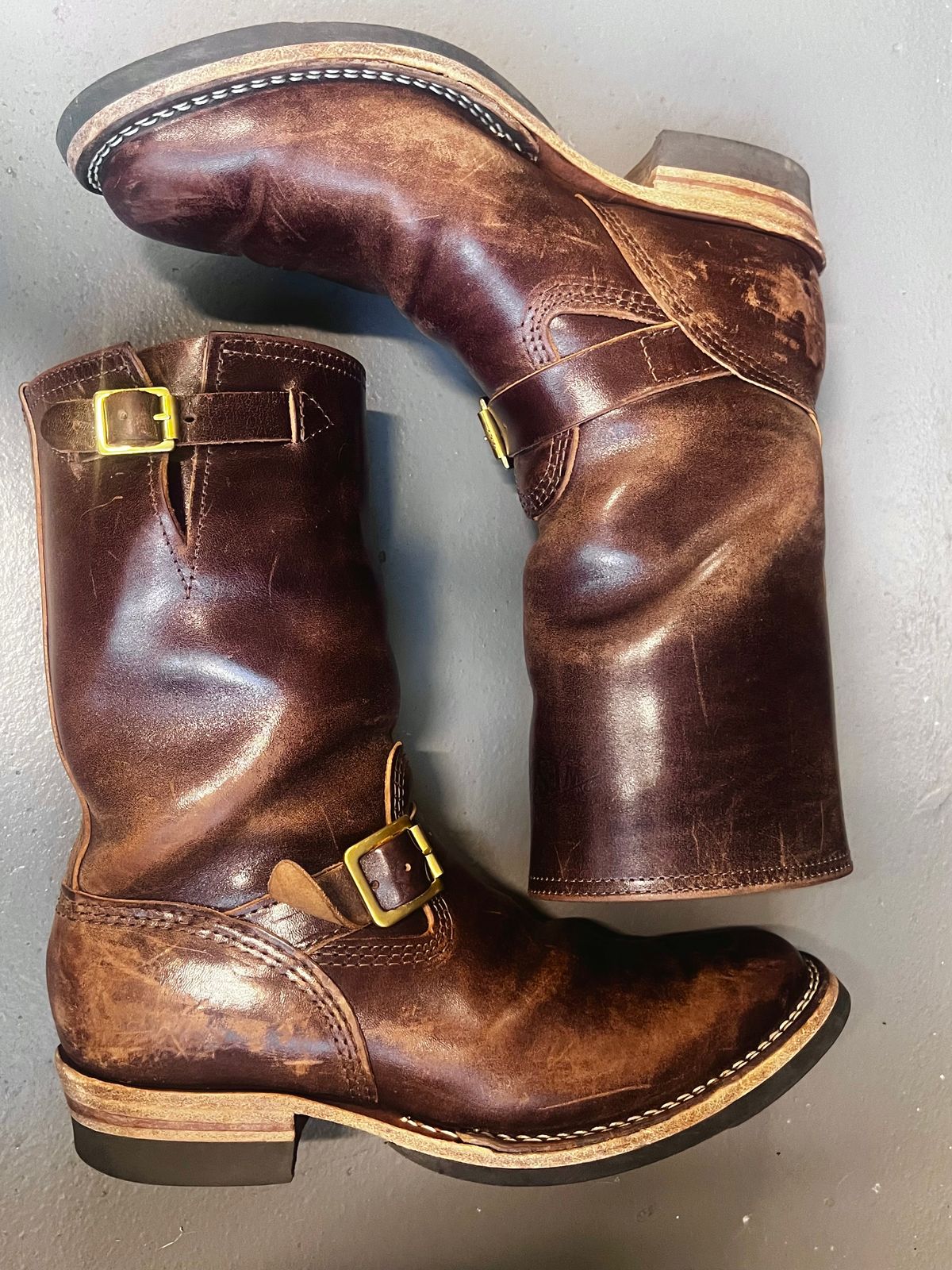 Photo by DrJohnCrunch on April 1, 2026 of the Wesco Boss Engineer Boot in Maryam Muschio Horsebutt.