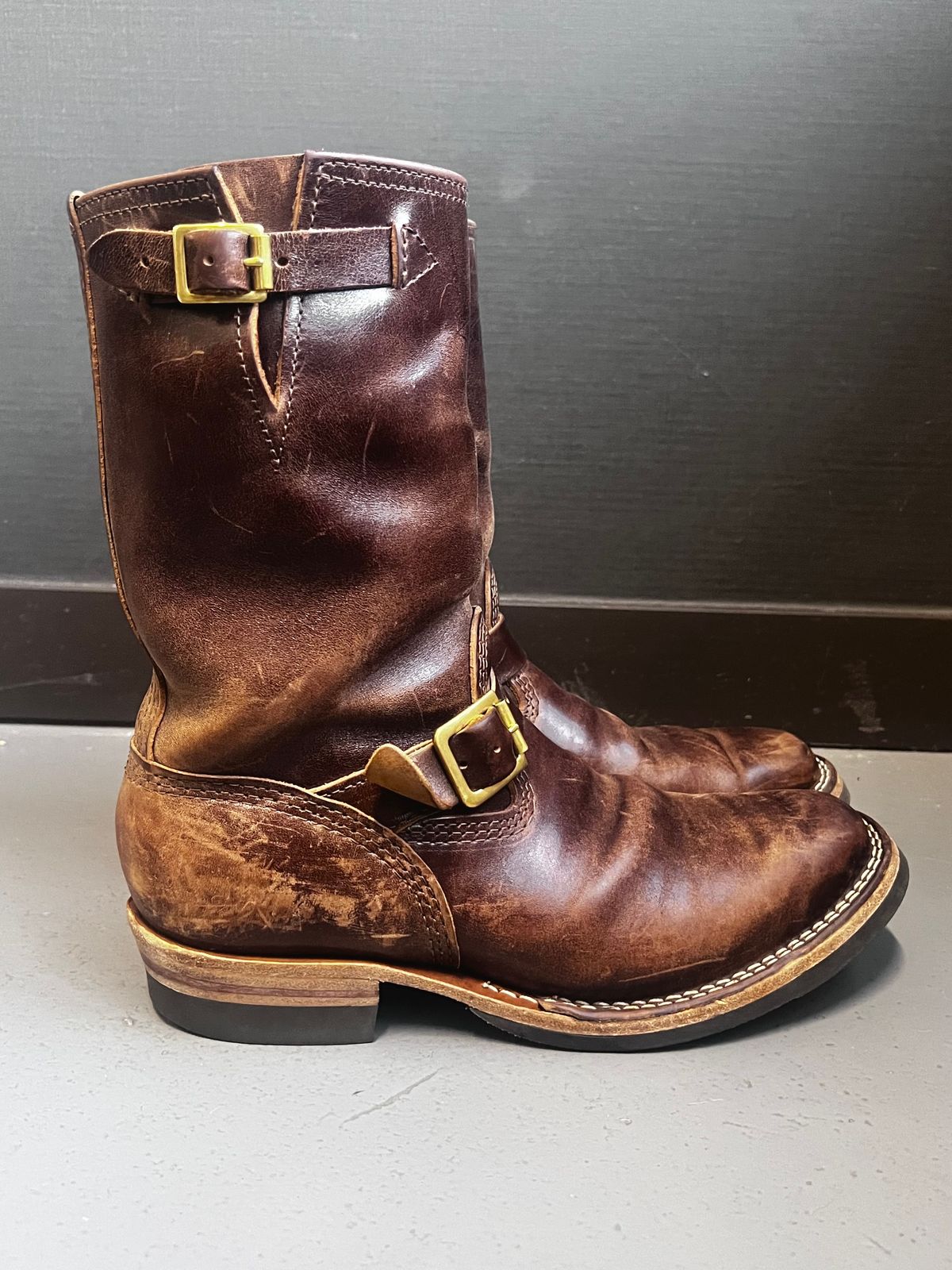 Photo by DrJohnCrunch on April 1, 2026 of the Wesco Boss Engineer Boot in Maryam Muschio Horsebutt.