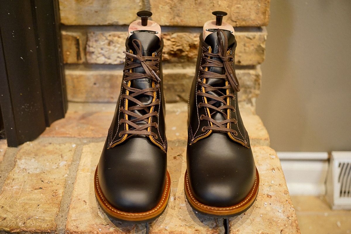 Photo by fancyfootwork15 on December 21, 2024 of the Red Wing Beckman in S.B. Foot Black Klondike.