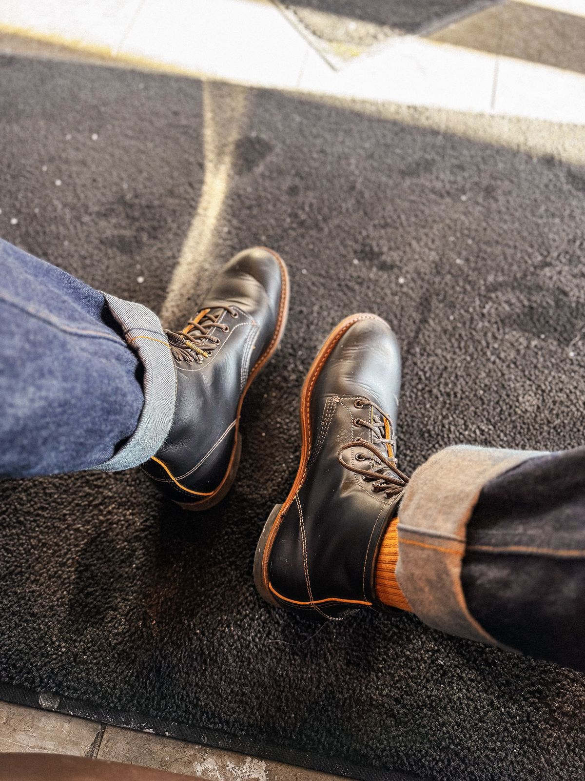 Photo by fancyfootwork15 on December 20, 2025 of the Red Wing Beckman in S.B. Foot Black Klondike.