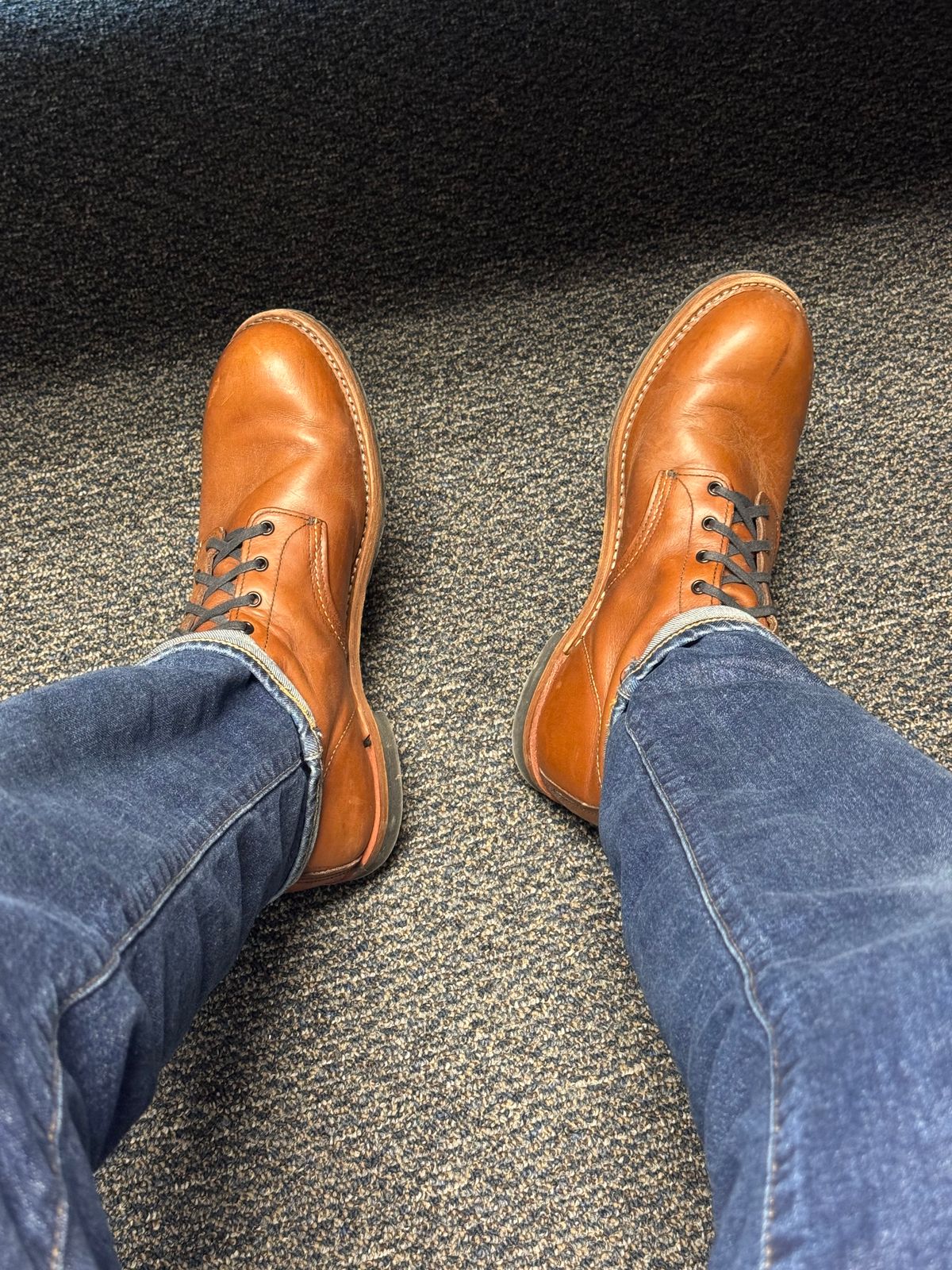 Photo by fancyfootwork15 on February 10, 2025 of the Red Wing Beckman in S.B. Foot Cigar Featherstone.