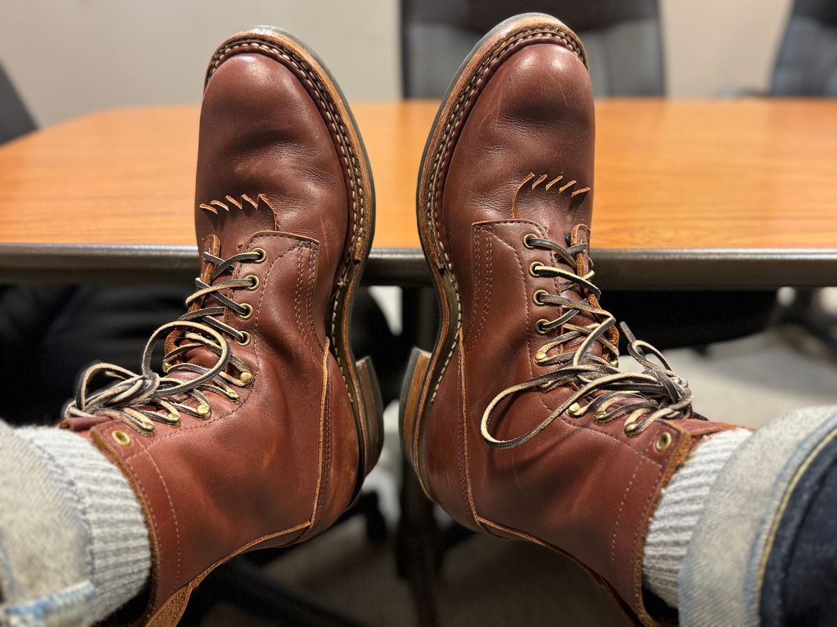 Photo by AlexB on February 3, 2025 of the White's Farmer/Rancher in Seidel Red Dog Oil Tan.