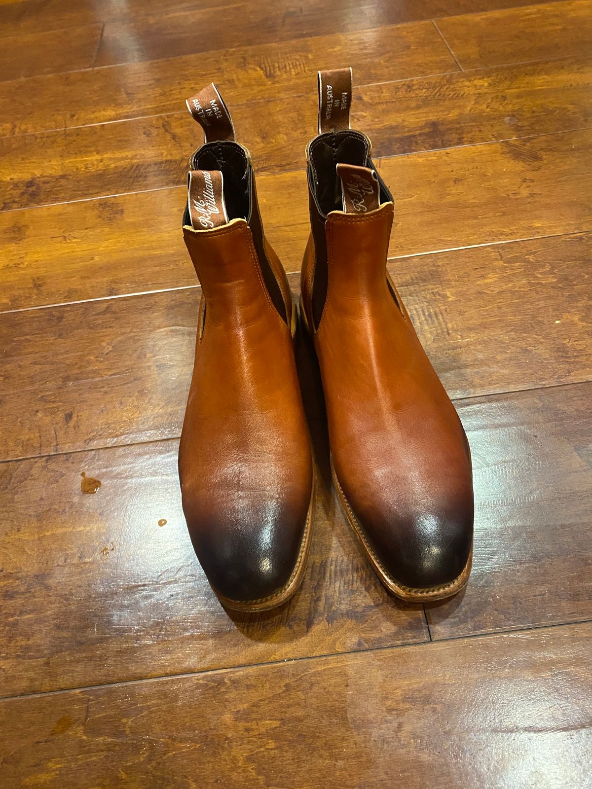 Photo by fogbreaker on April 13, 2024 of the R.M. Williams Chinchilla Boot in Burnished Cognac.