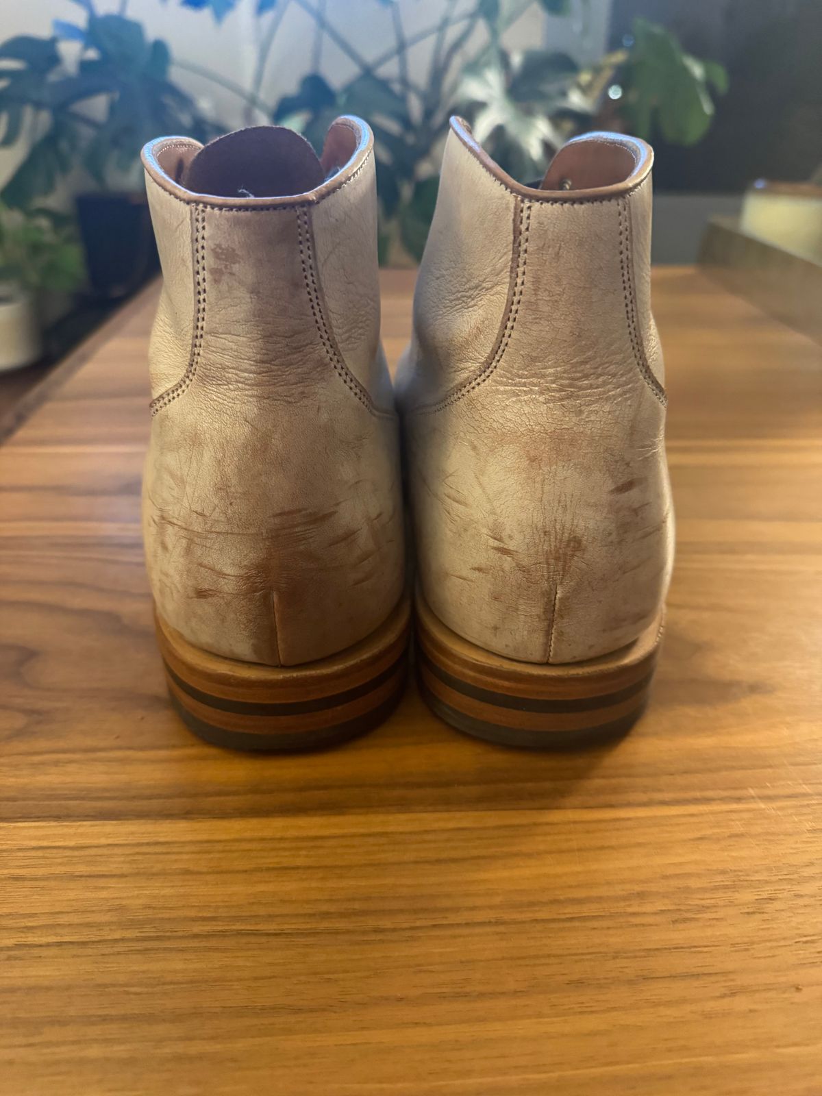 Photo by fogbreaker on January 8, 2025 of the Grant Stone Garrison Boot in Conceria Walpier Ghost Buttero.