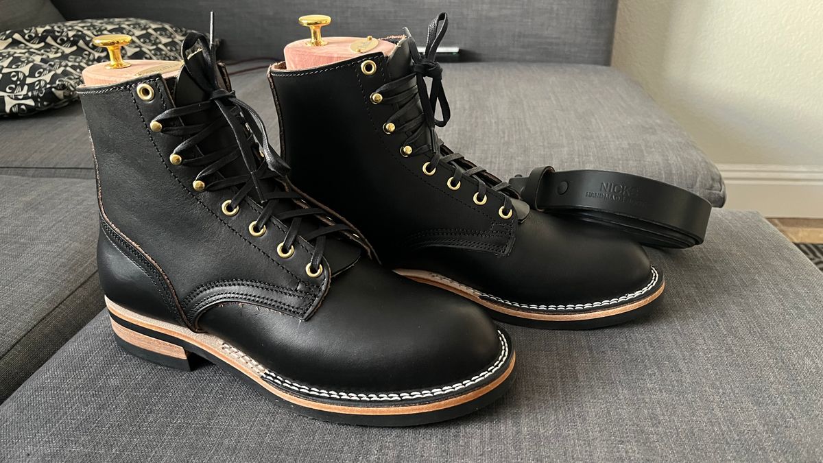 Photo by vitomule on March 13, 2024 of the Nicks Free Range in Wickett & Craig Black Oiled Latigo.