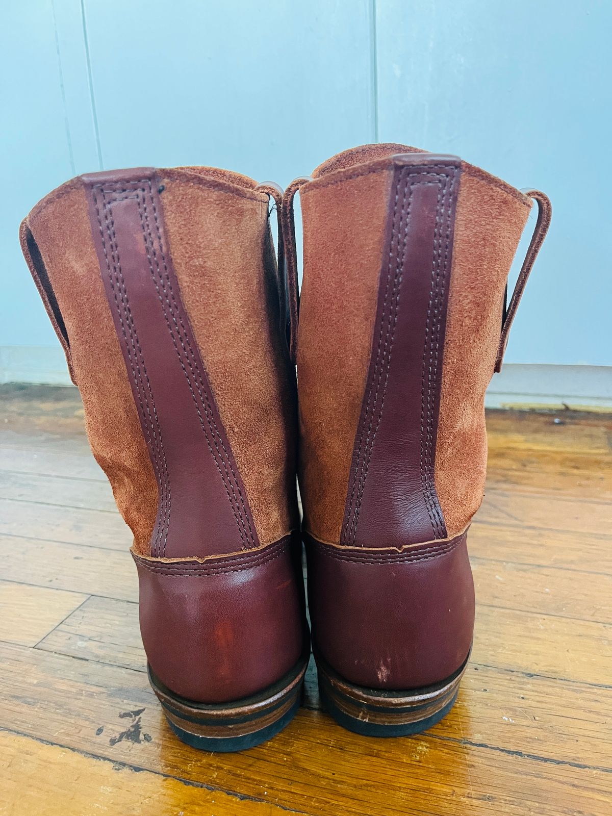 Photo by bootsncats on February 4, 2025 of the White's Westbale in Seidel Red Dog Oil Tan & Seidel Red Dog Oil Tan Roughout.