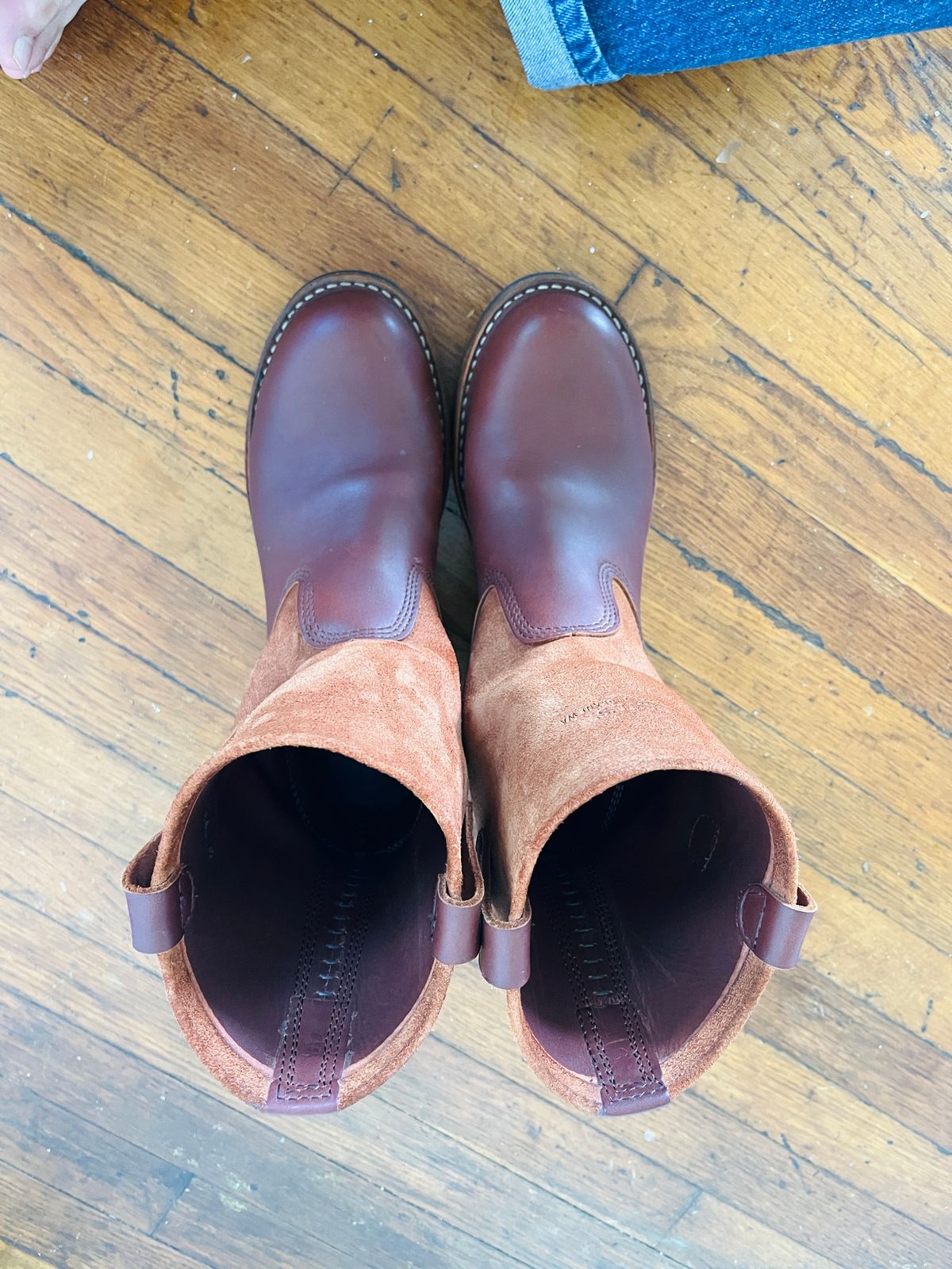 Photo by bootsncats on February 4, 2025 of the White's Westbale in Seidel Red Dog Oil Tan & Seidel Red Dog Oil Tan Roughout.