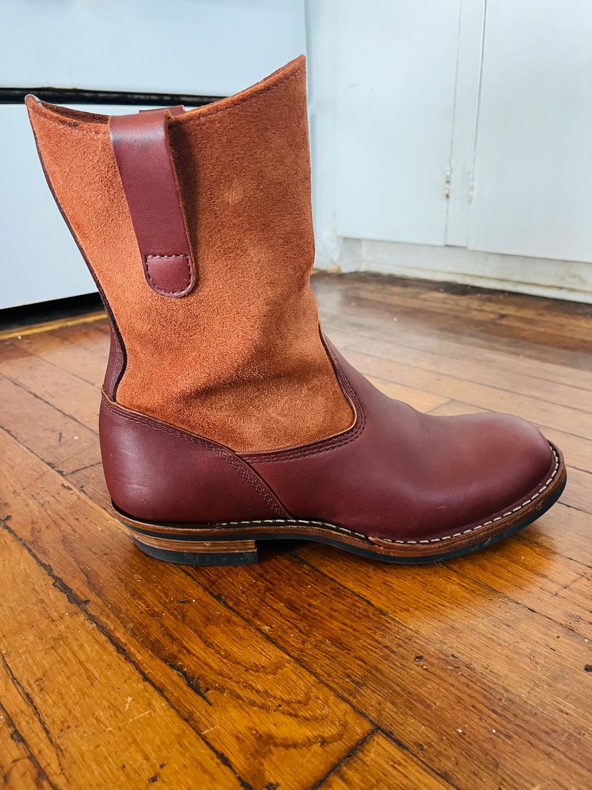 Photo by bootsncats on February 4, 2025 of the White's Westbale in Seidel Red Dog Oil Tan & Seidel Red Dog Oil Tan Roughout.
