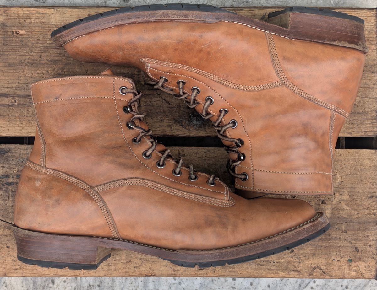 Photo by mburesh on December 5, 2025 of the Jakkrabbits Ivories Boot in Maryam Natural Horsebutt.