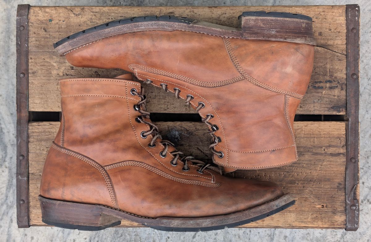 Photo by mburesh on January 5, 2026 of the Jakkrabbits Ivories Boot in Maryam Natural Horsebutt.