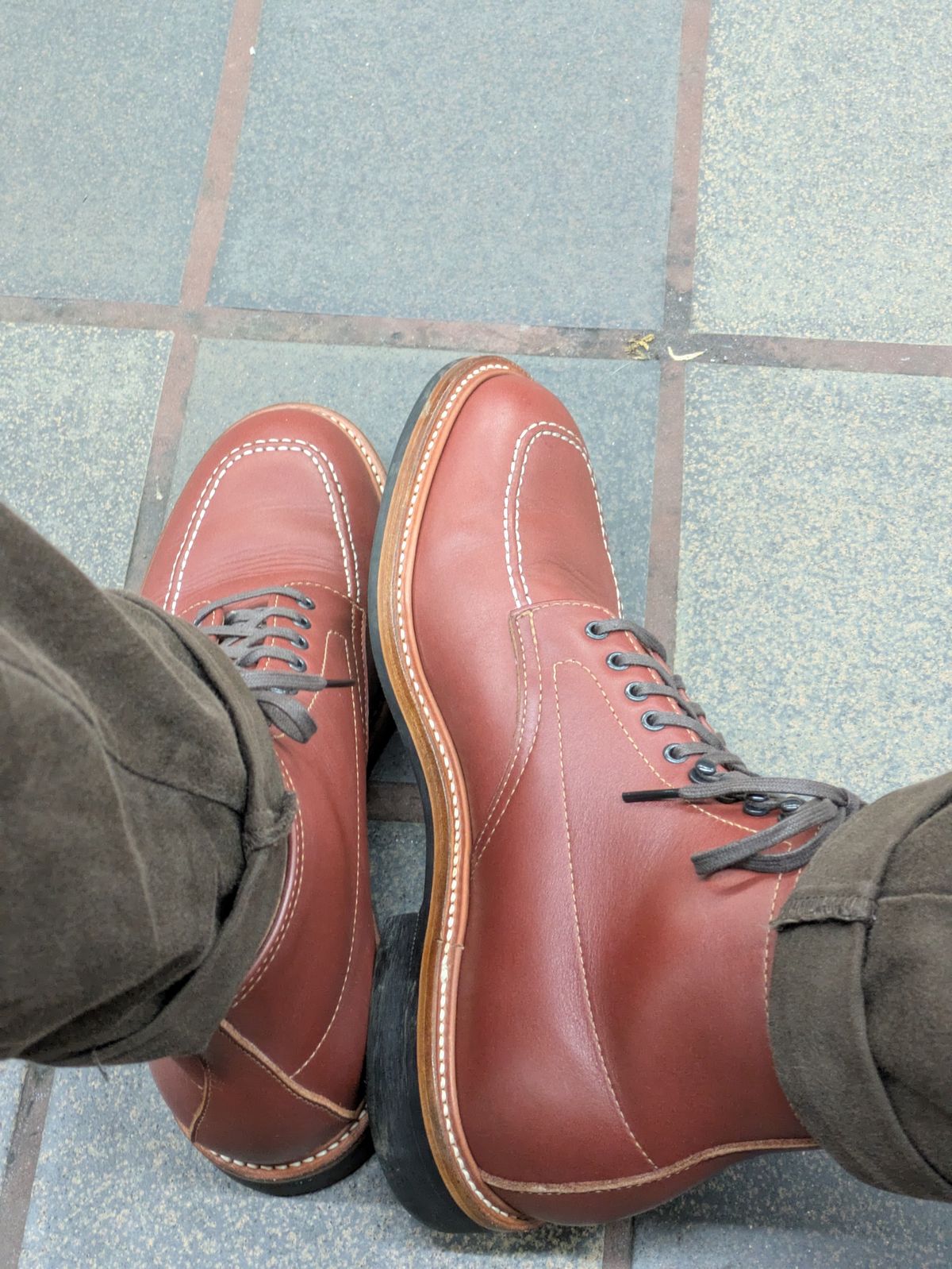 Photo by jonok228 on June 14, 2026 of the Quan Shoemaker Indy Boot in Korean Full Grain Cowhide.