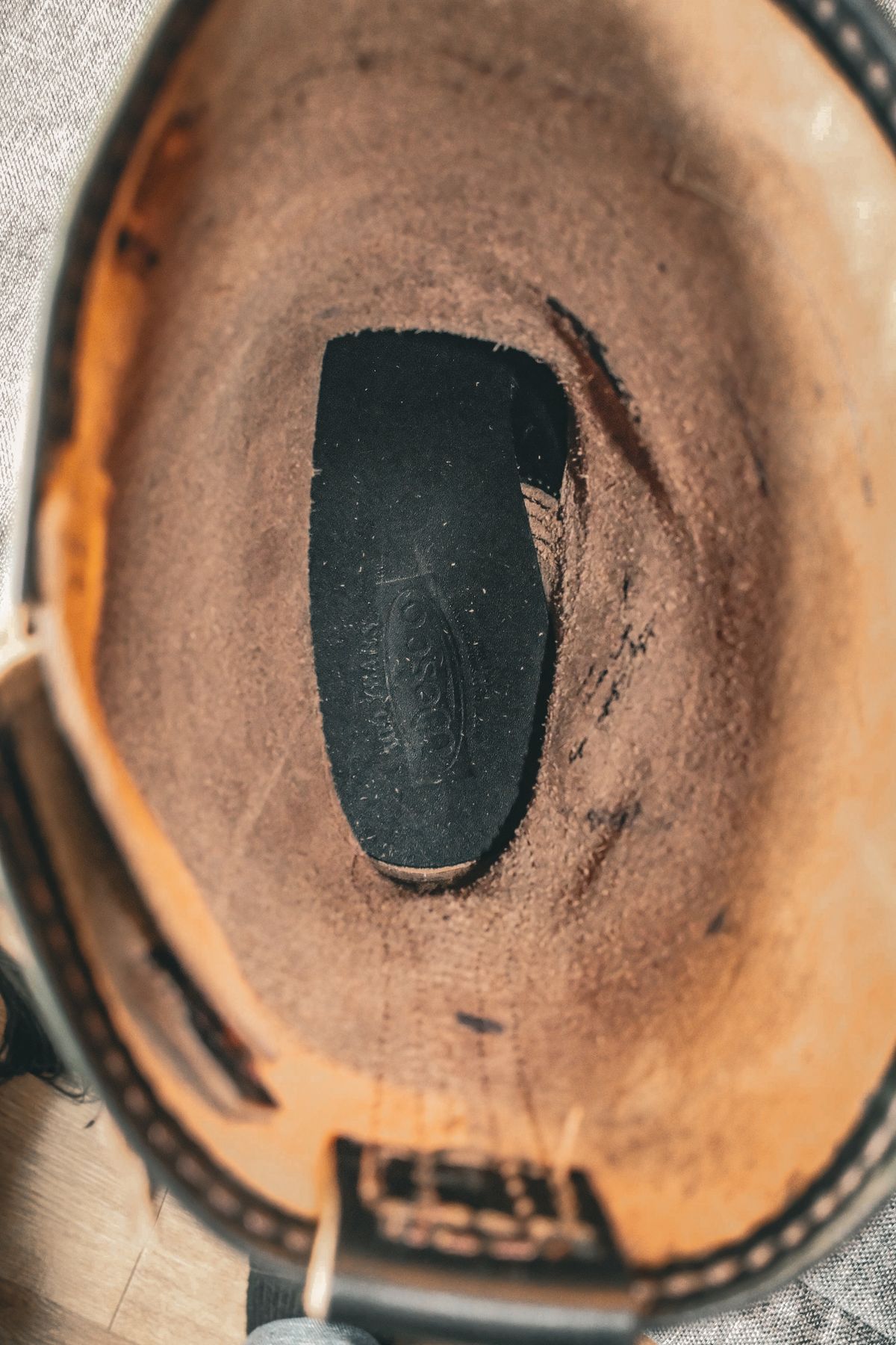 Photo by chris8leal on December 24, 2025 of the Wesco Mister Lou in Horween Black Chromexcel Horsehide.