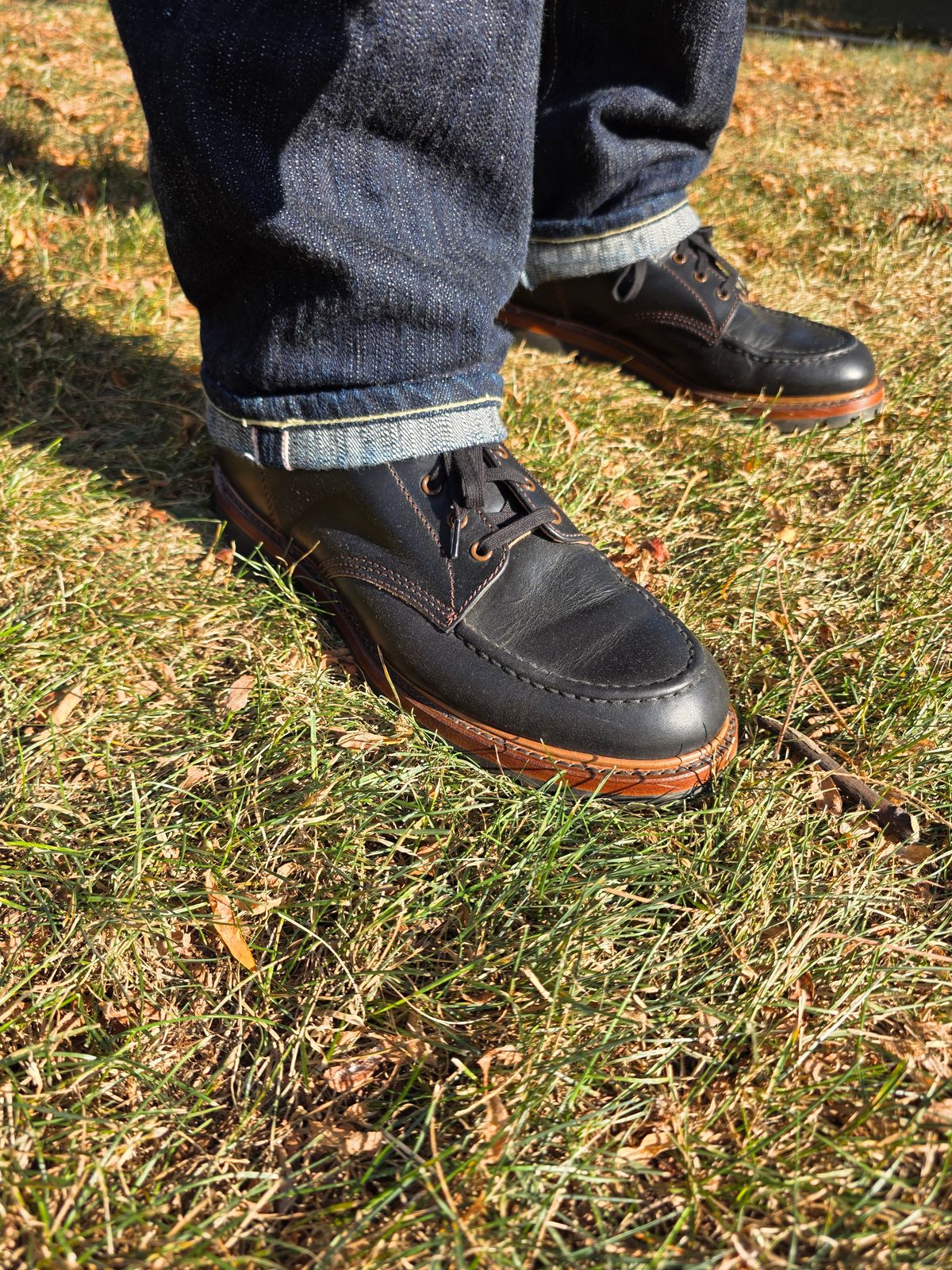 Photo by chris8leal on September 29, 2025 of the John Lofgren Chapman Boots in Horween Black Chromexcel.