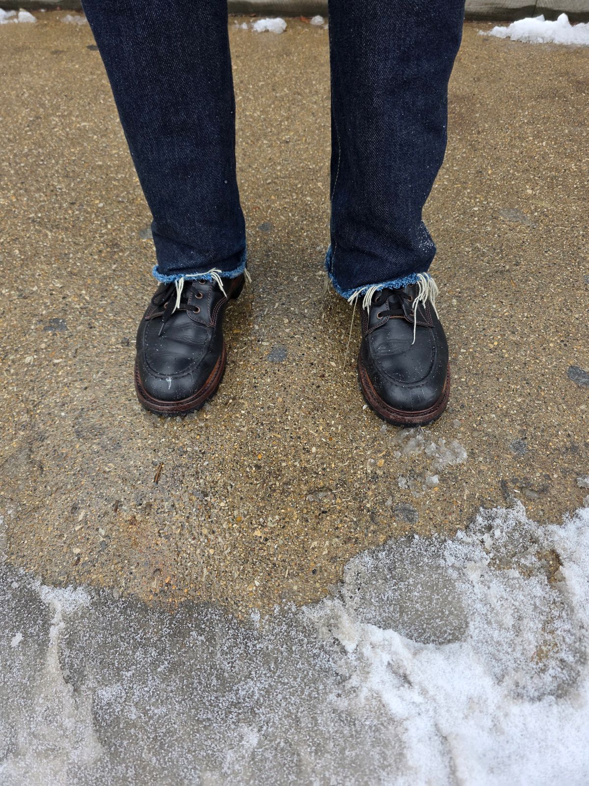 Photo by chris8leal on December 3, 2025 of the John Lofgren Chapman Boots in Horween Black Chromexcel.