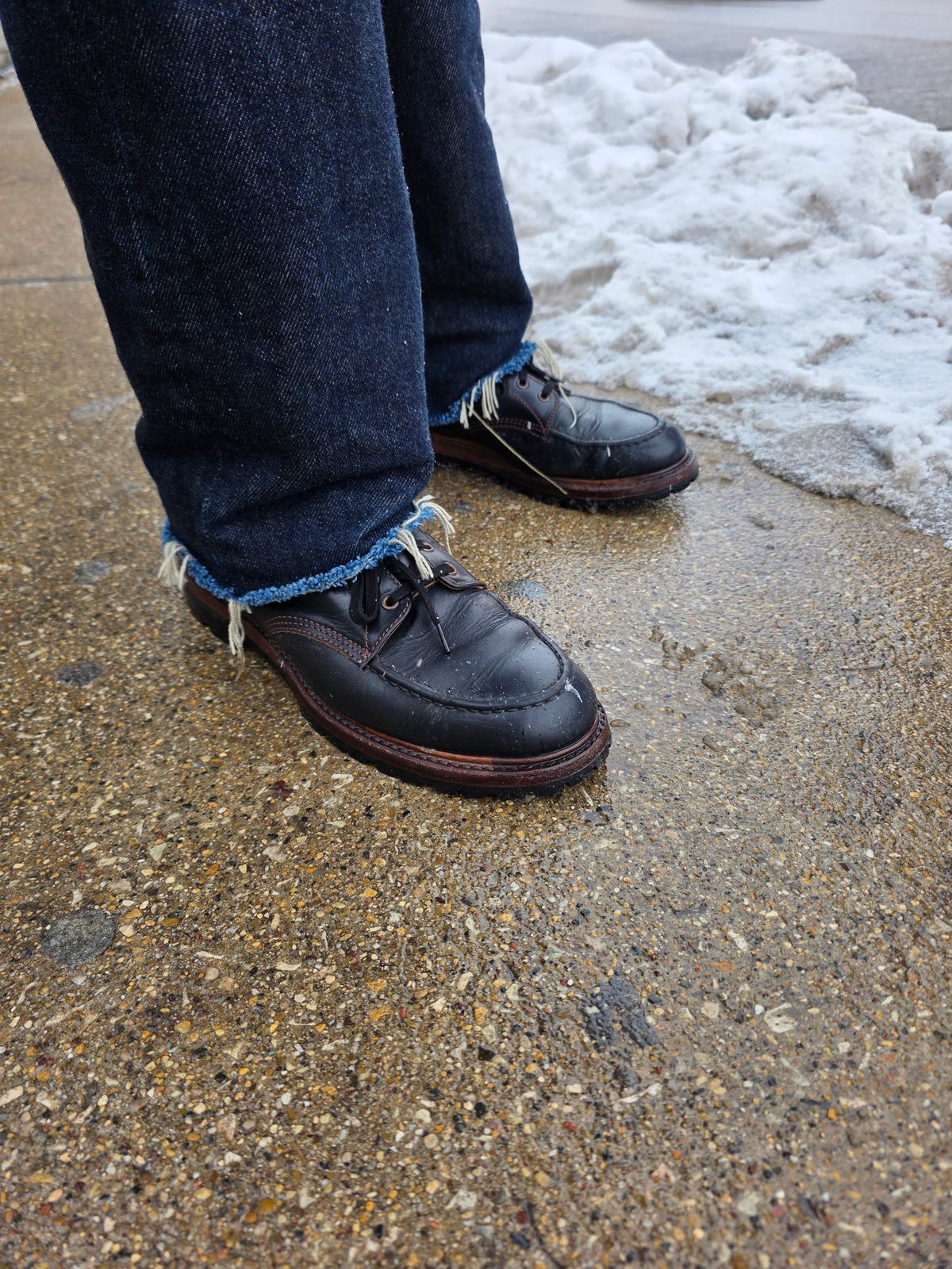 Photo by chris8leal on December 3, 2025 of the John Lofgren Chapman Boots in Horween Black Chromexcel.