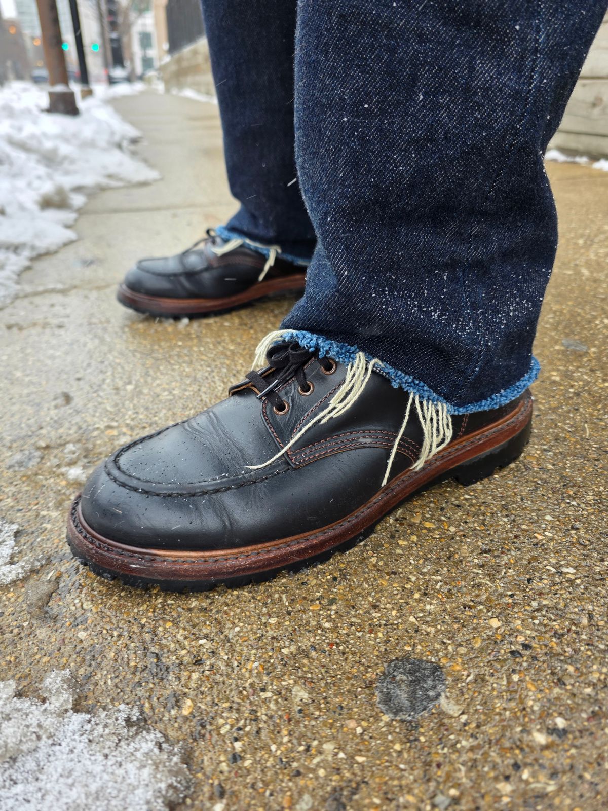 Photo by chris8leal on December 3, 2025 of the John Lofgren Chapman Boots in Horween Black Chromexcel.
