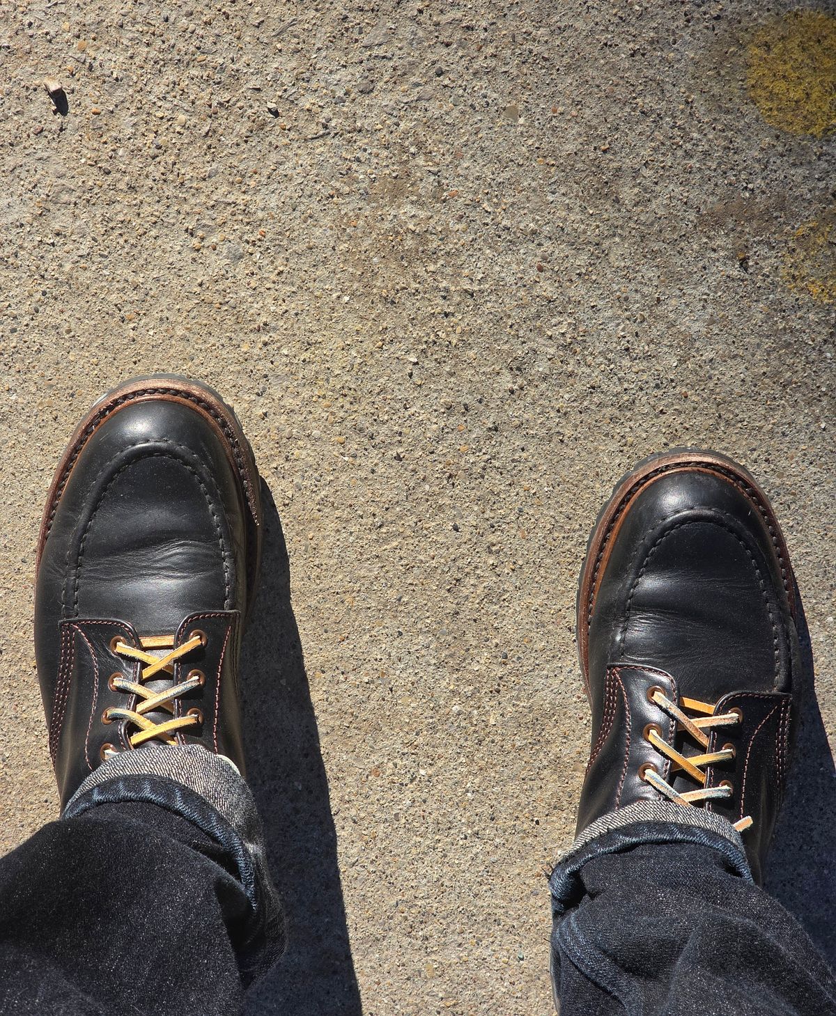 Photo by chris8leal on January 2, 2026 of the John Lofgren Chapman Boots in Horween Black Chromexcel.