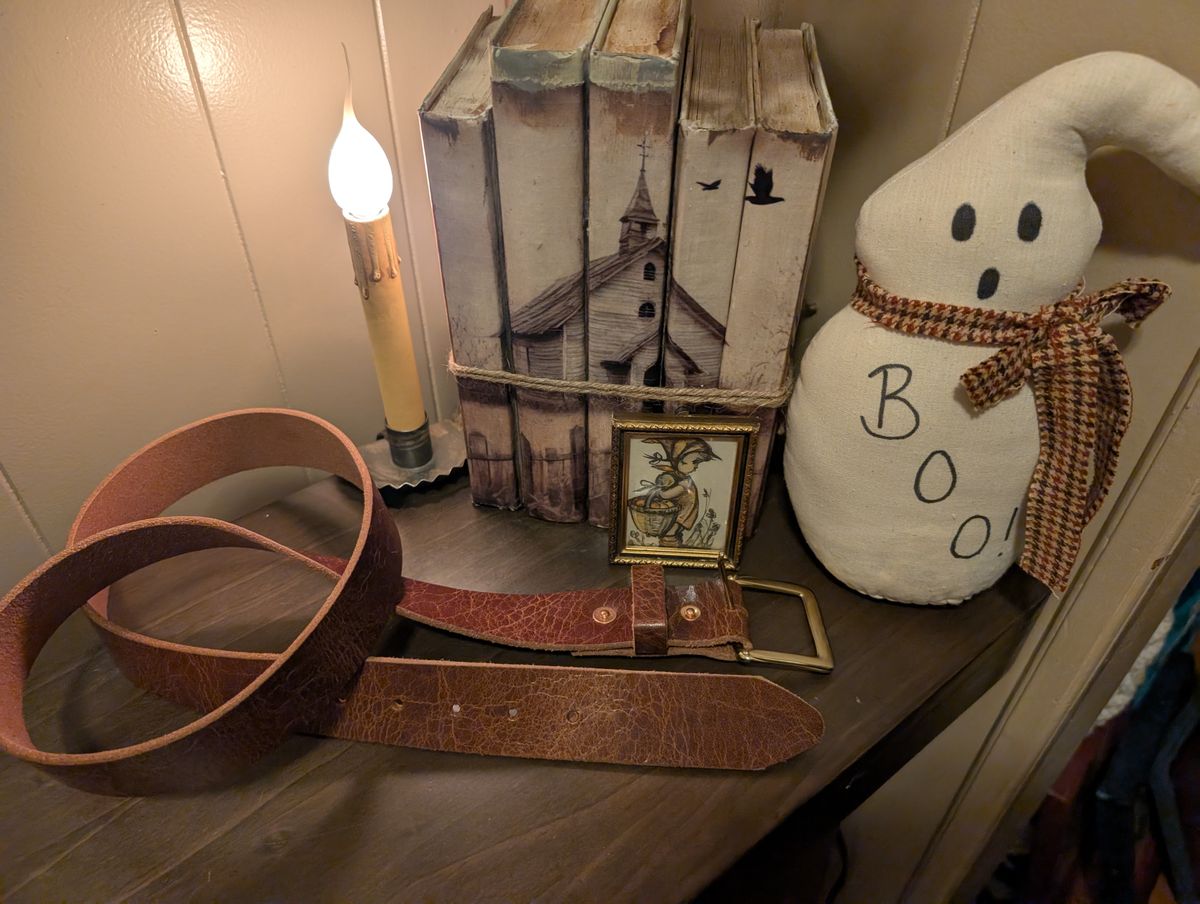 Photo by ZelieDad on October 1, 2025 of the Solati Handcrafts Buffalo Belt in Vintage Tan Buffalo.