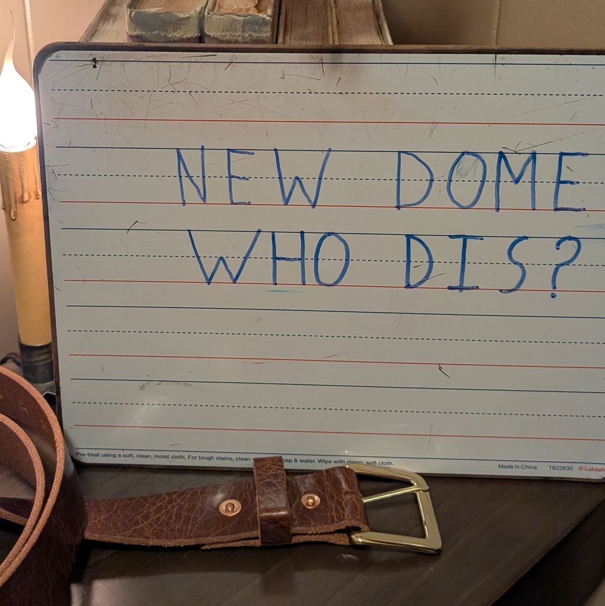 Photo by ZelieDad on October 1, 2025 of the Solati Handcrafts Buffalo Belt in Vintage Tan Buffalo.