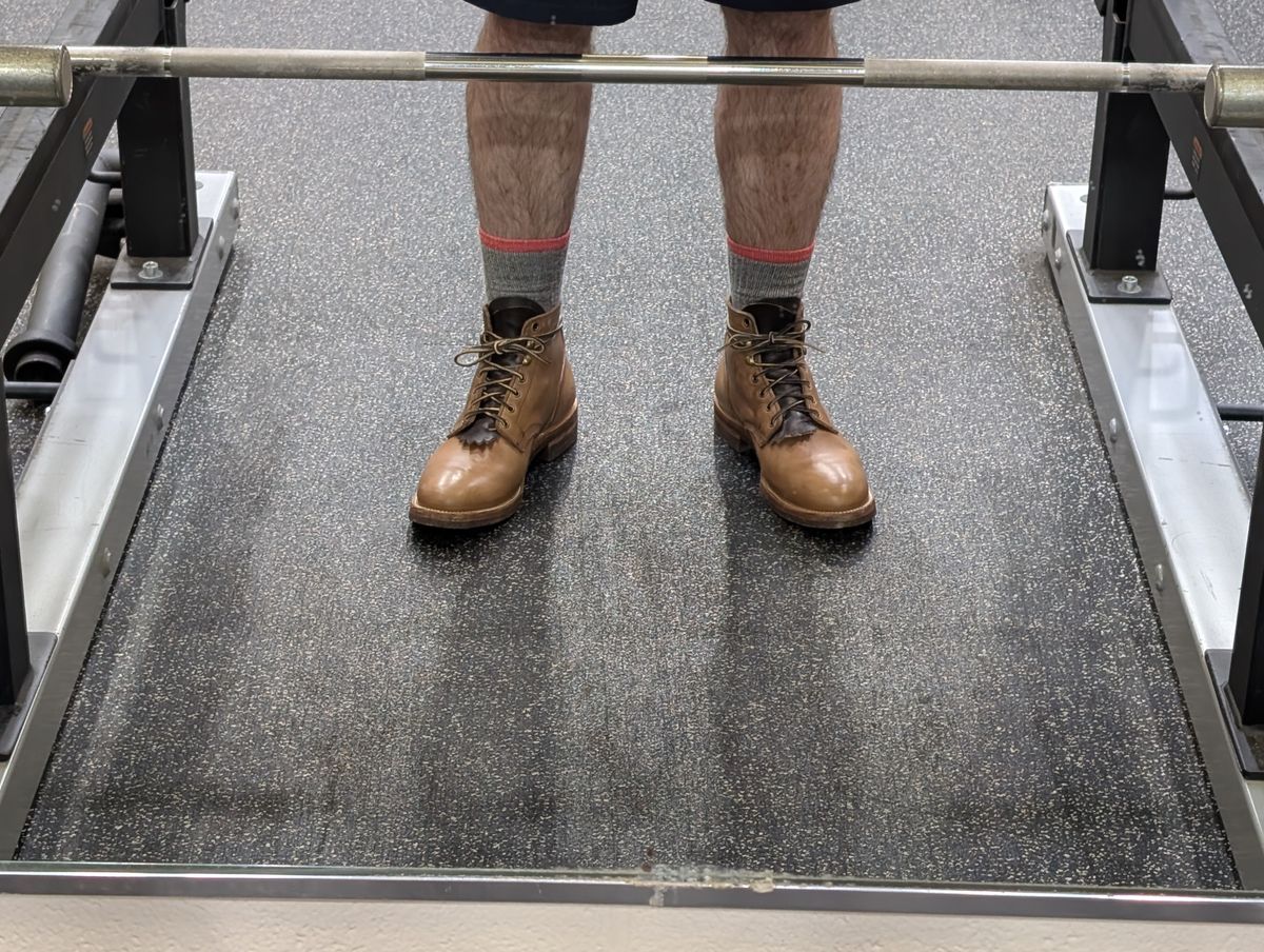 Photo by ZelieDad on October 8, 2025 of the Oak Street Bootmakers Storm Boot in Horween Natural Chromexcel.