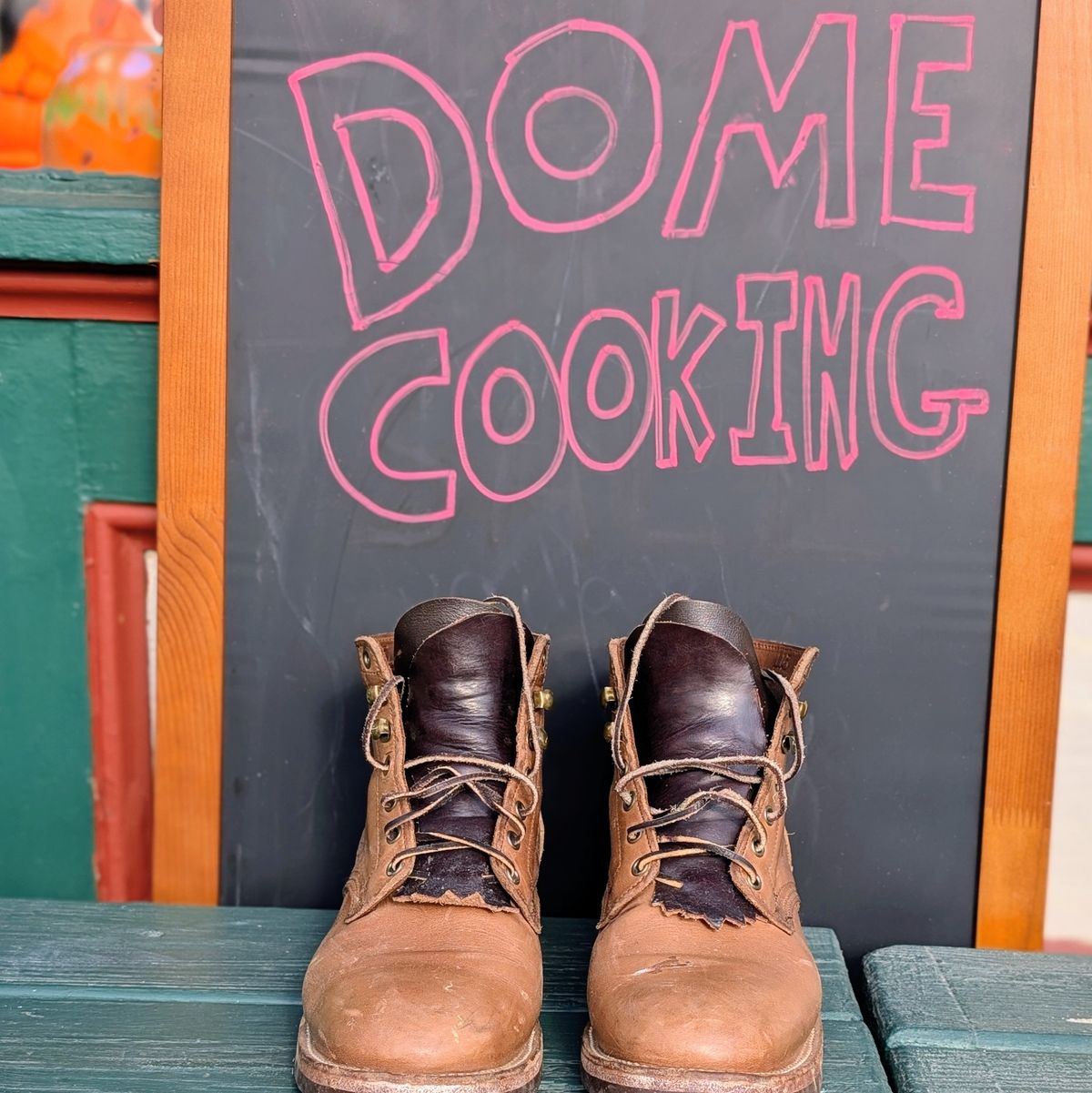 Photo by ZelieDad on November 1, 2025 of the Oak Street Bootmakers Storm Boot in Horween Natural Chromexcel.