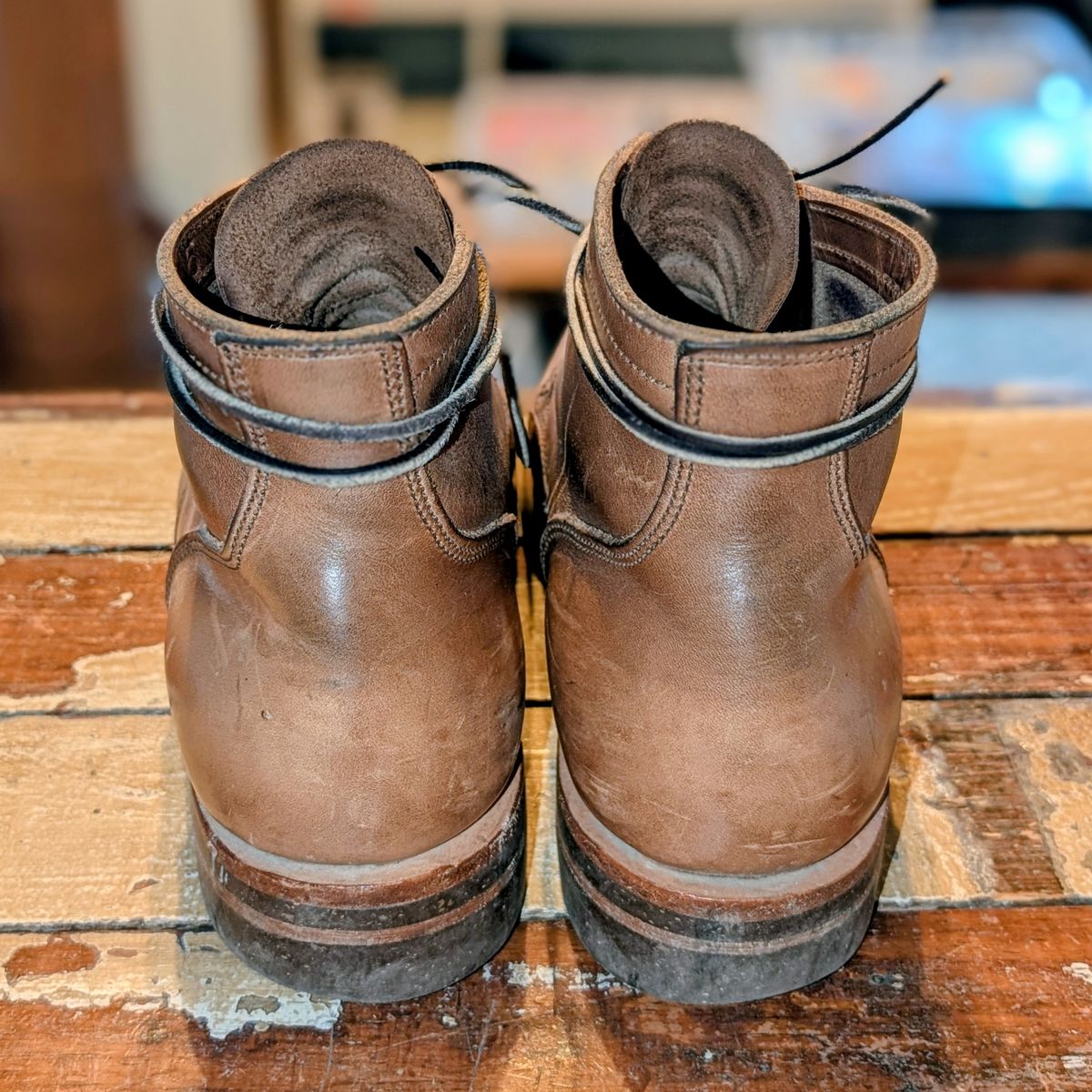 Photo by ZelieDad on November 30, 2025 of the Oak Street Bootmakers Storm Boot in Horween Natural Chromexcel.