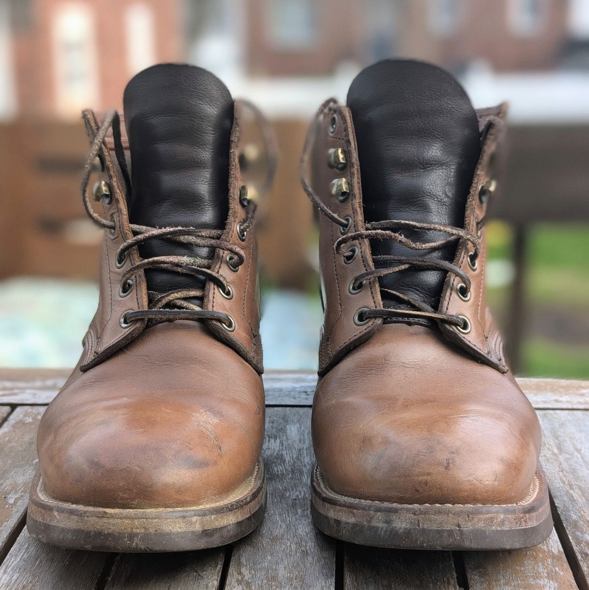 Photo by ZelieDad on March 30, 2026 of the Oak Street Bootmakers Storm Boot in Horween Natural Chromexcel.