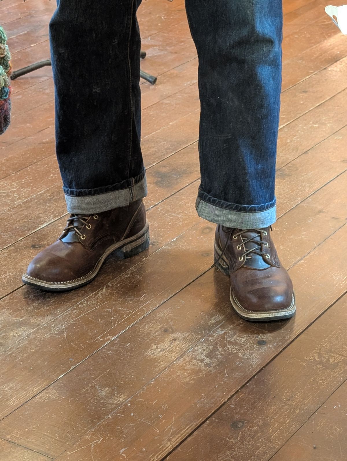 Photo by ZelieDad on April 17, 2026 of the Nicks MTO in Horween Orange Predator.