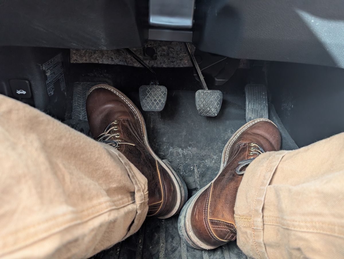 Photo by ZelieDad on March 6, 2026 of the Nicks MTO in Horween Orange Predator.