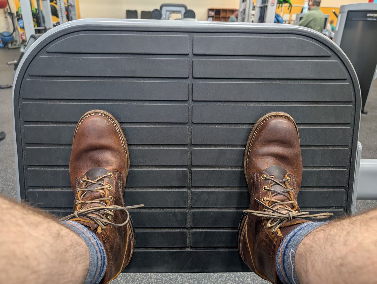Photo by ZelieDad on April 20, 2026 of the Nicks MTO in Horween Orange Predator.