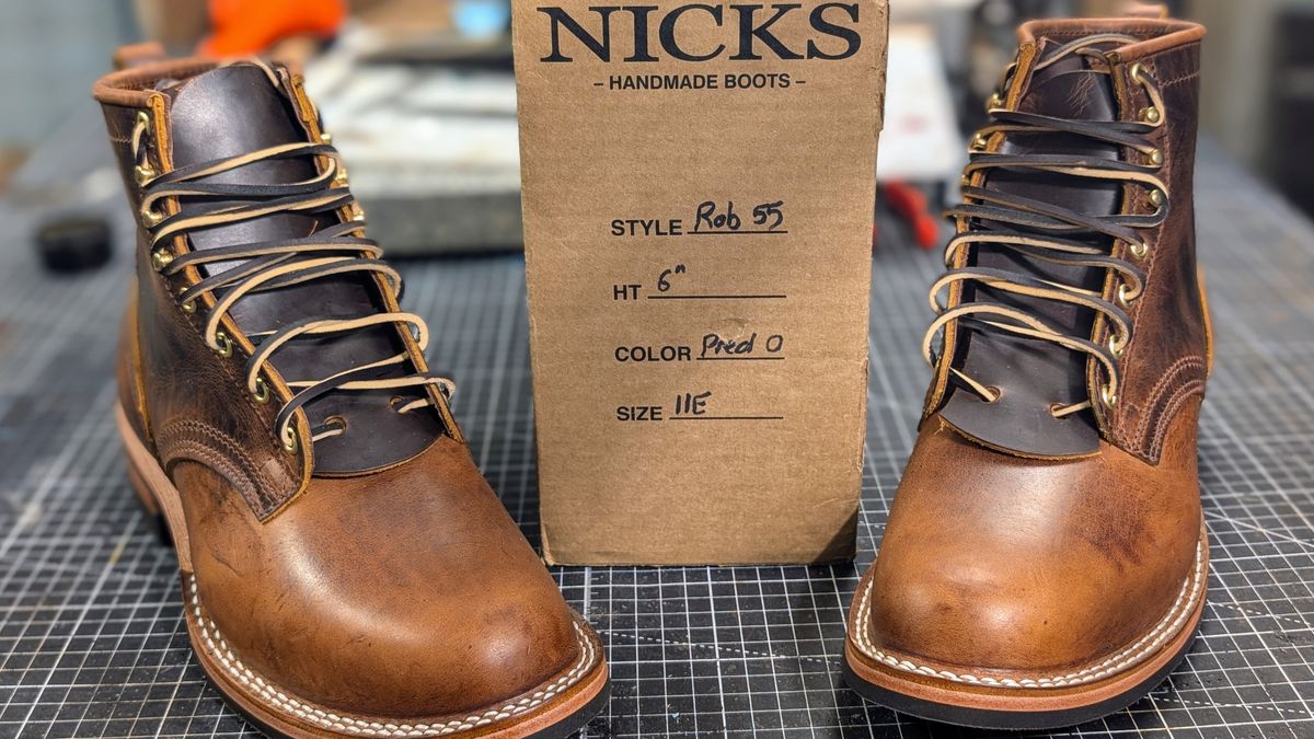 Photo by ZelieDad on February 5, 2026 of the Nicks Robert in Horween Orange Predator.