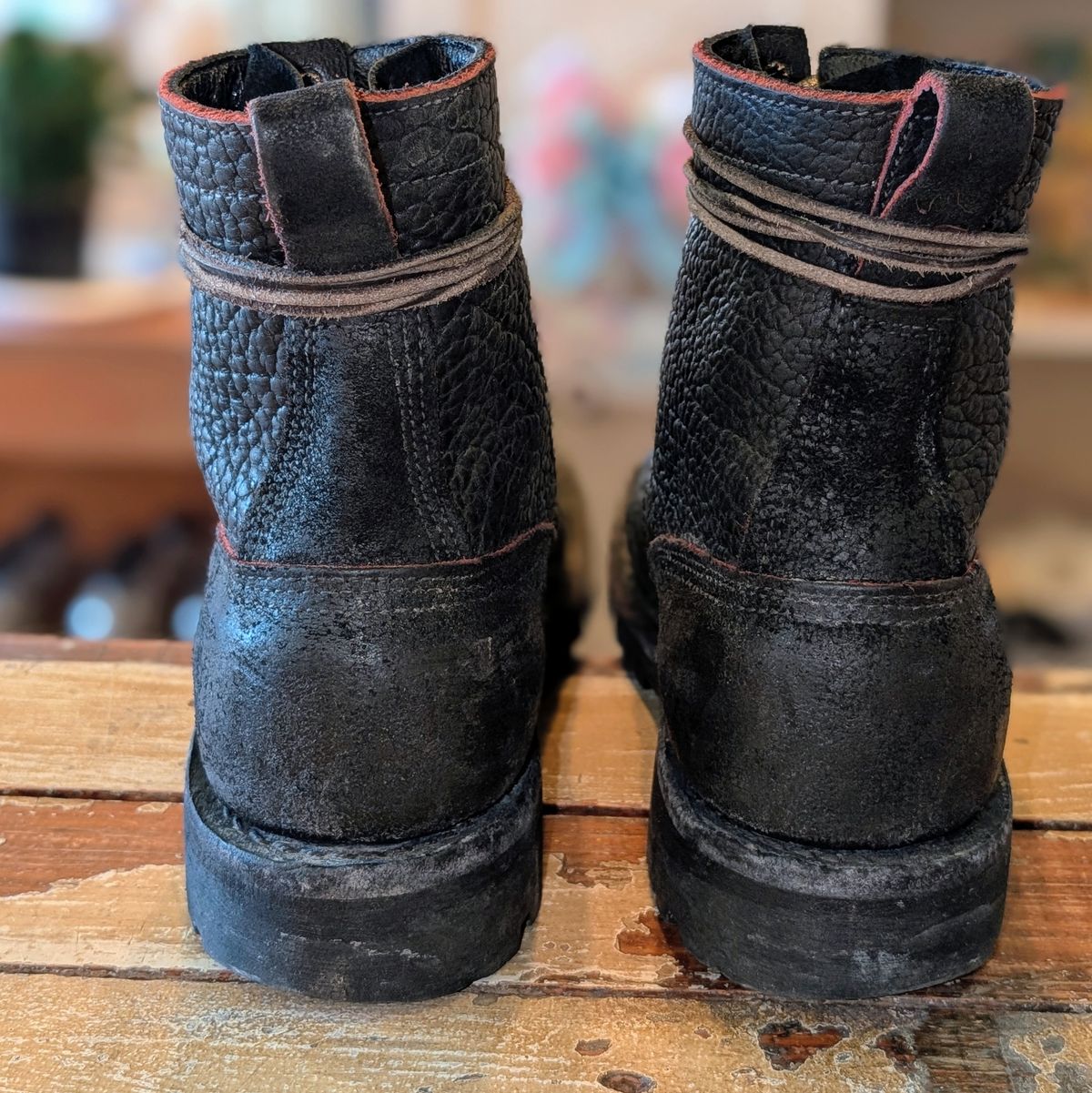 Photo by ZelieDad on February 28, 2026 of the JK Boots Bear Slayers in Bison Bloodcore.