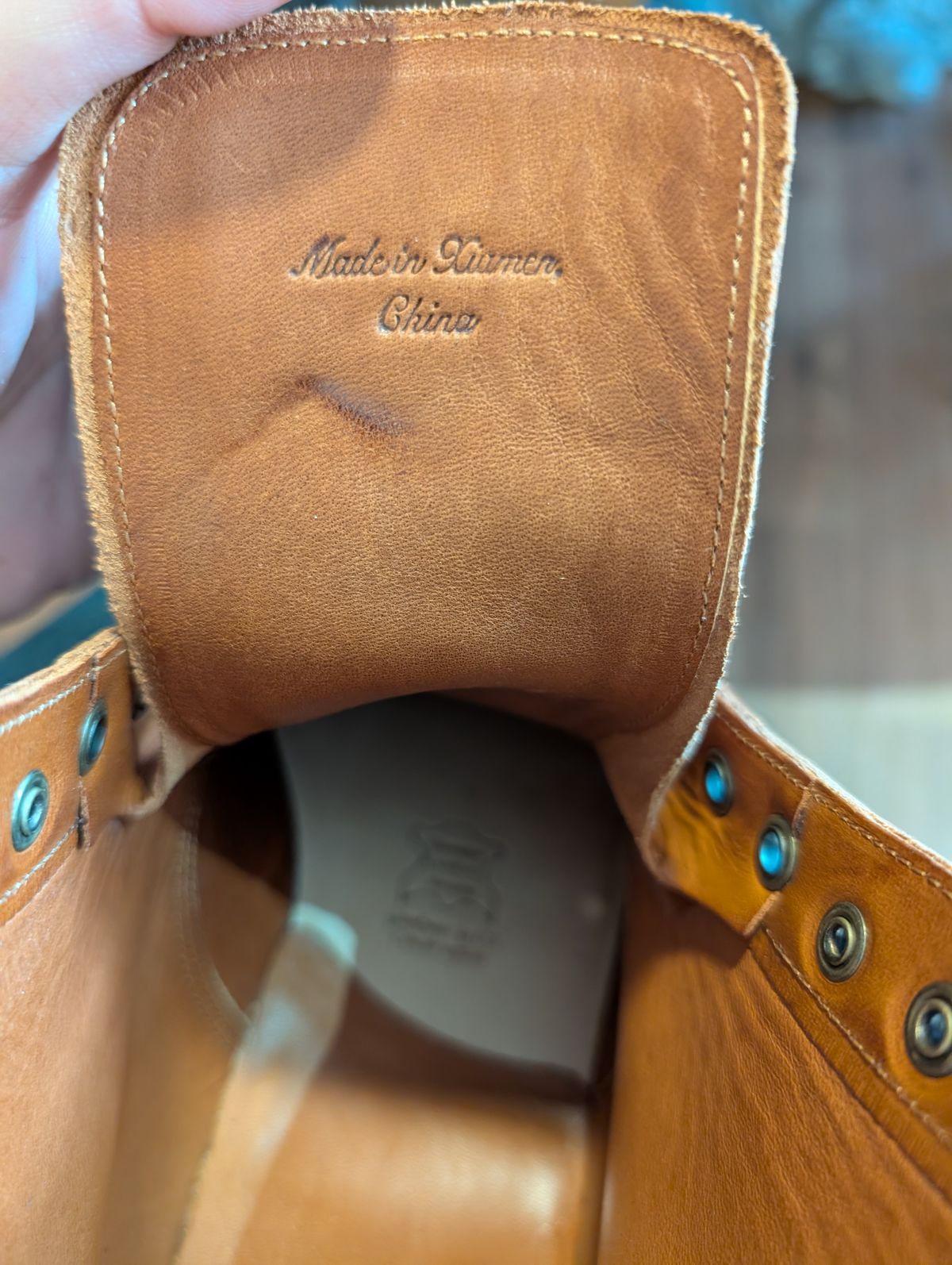Photo by ZelieDad on July 13, 2025 of the Grant Stone Diesel Boot in Badalassi Carlo Saddle Tan Minerva.