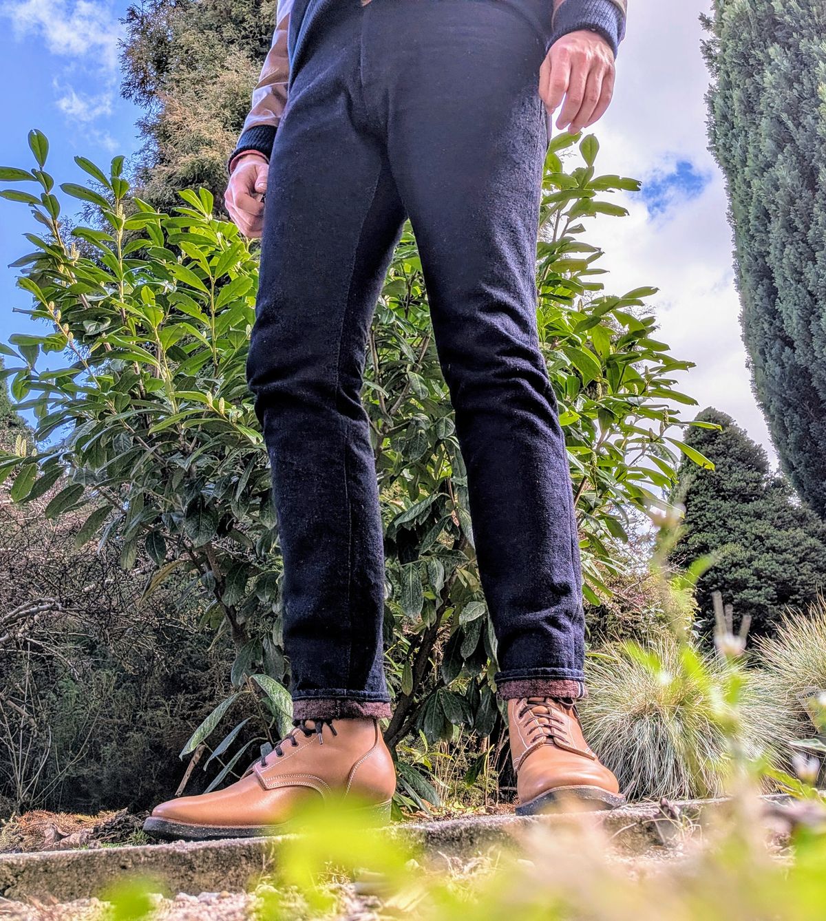 Photo by Tiramisu on March 29, 2026 of the Clinch Yeager Boots in Degermann Natural Gustave Cowhide.