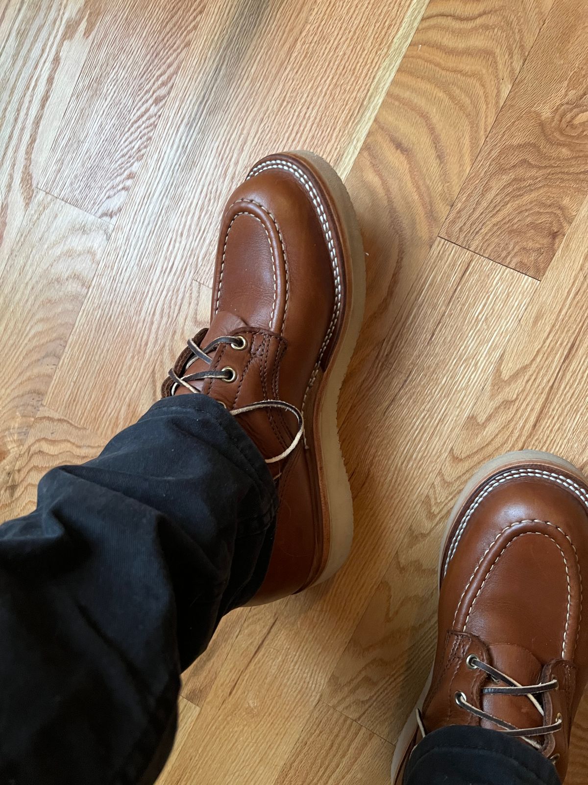 Photo by griffsquared on November 16, 2024 of the Nicks Moc Toe in Seidel 1964 Brown.