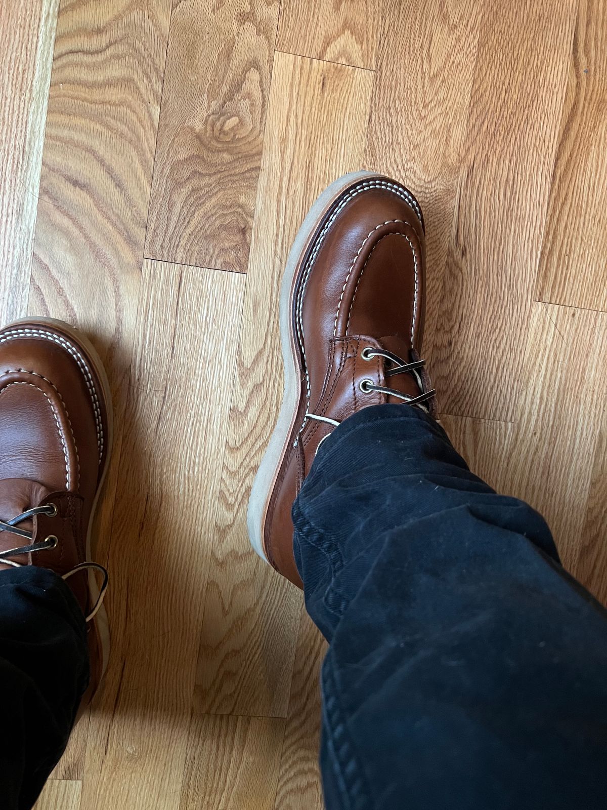 Photo by griffsquared on November 16, 2024 of the Nicks Moc Toe in Seidel 1964 Brown.